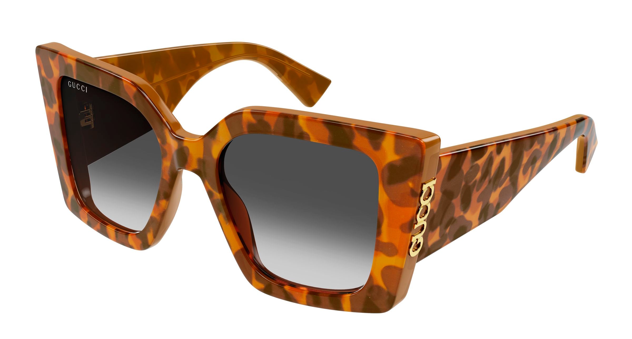 Gucci Donna Gucci GG2039S 004 Occhiali da sole Acetato Havana Grigio Farfalla Gucci Donna Gucci GG2039S 004 Occhiali da sole Acetato Havana Grigio Farfalla
