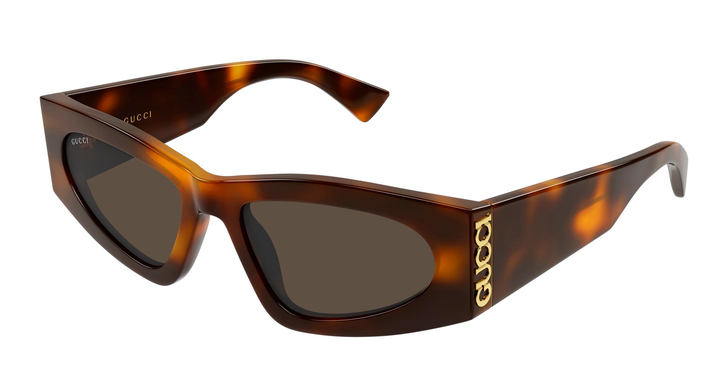 Gucci Donna Gucci GG2040S 002 Occhiali da sole Acetato Havana Marrone Cat Eye