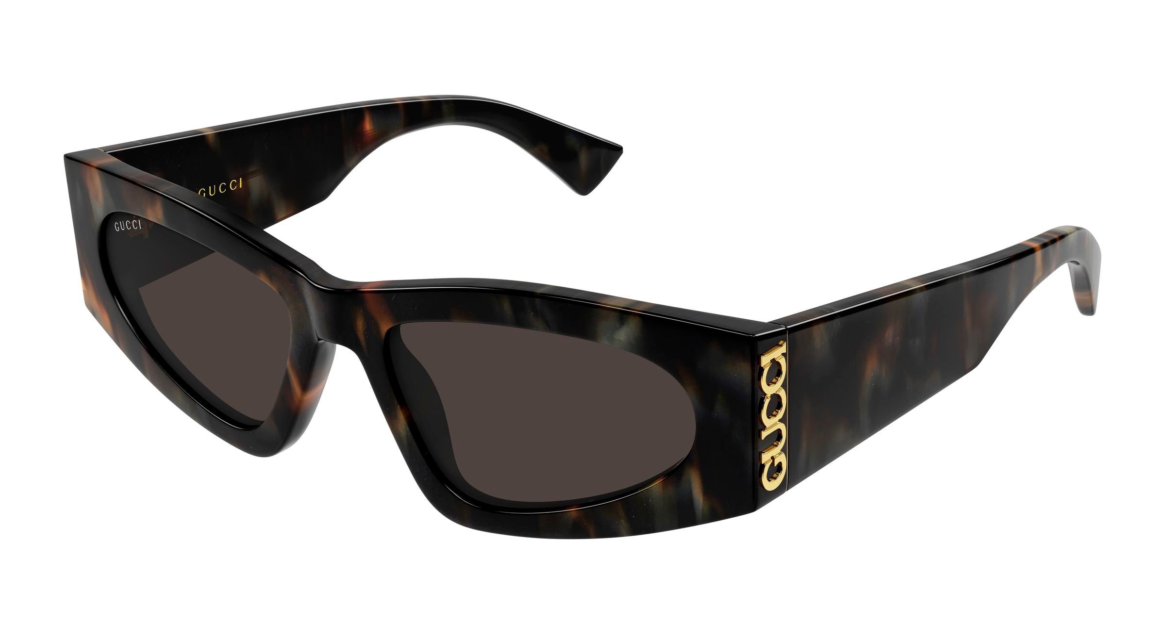 Gucci Donna Gucci GG2040S 003 Occhiali da sole Acetato Havana Grigio Cat Eye Gucci Donna Gucci GG2040S 003 Occhiali da sole Acetato Havana Grigio Cat Eye