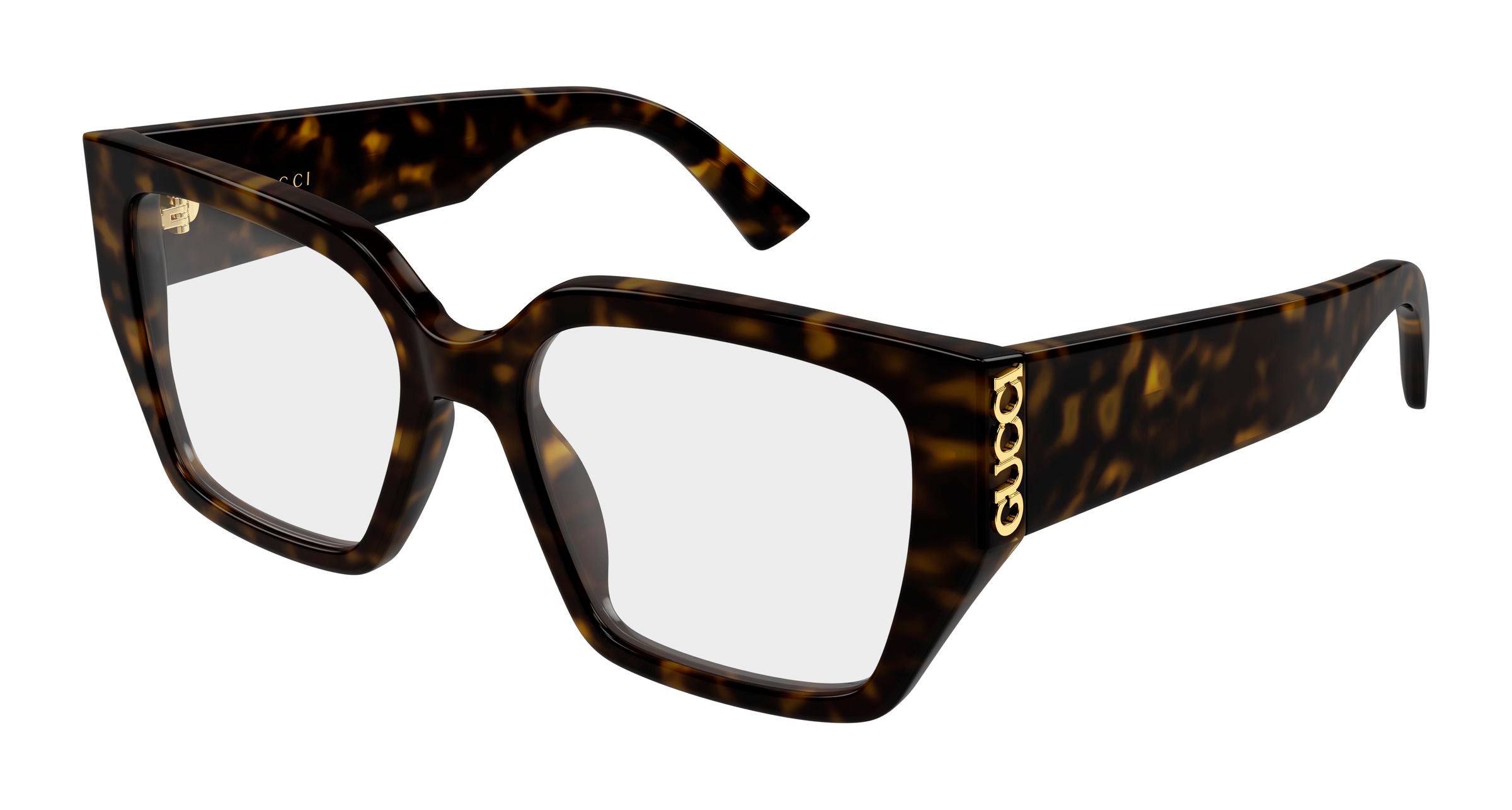 Gucci Donna Gucci GG2042O 002 Montature da vista Acetato Havana Trasparente Farfalla Gucci Donna Gucci GG2042O 002 Montature da vista Acetato Havana Trasparente Farfalla