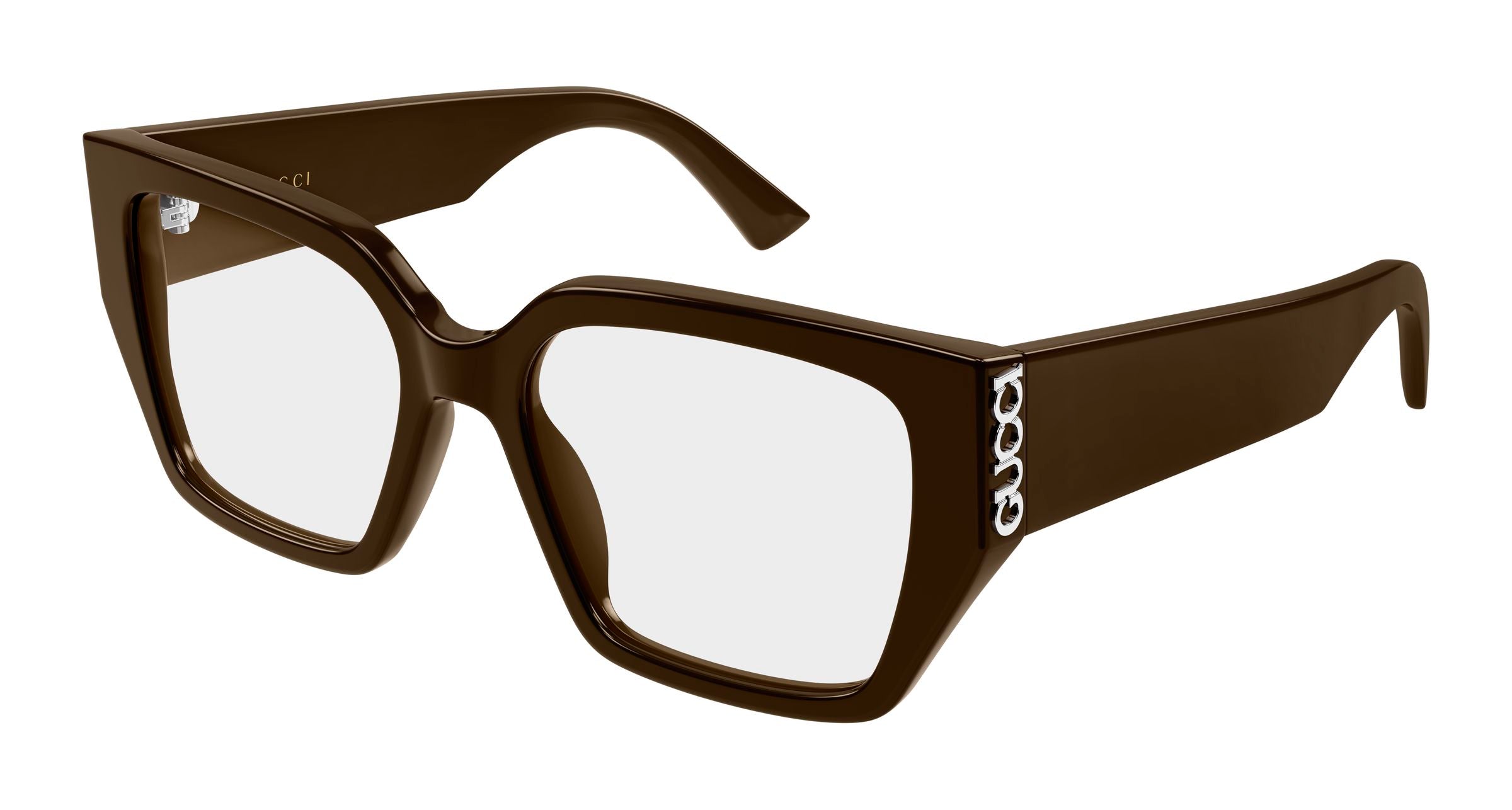 Gucci Donna Gucci GG2042O 003 Montature da vista Acetato Marrone Trasparente Farfalla Gucci Donna Gucci GG2042O 003 Montature da vista Acetato Marrone Trasparente Farfalla