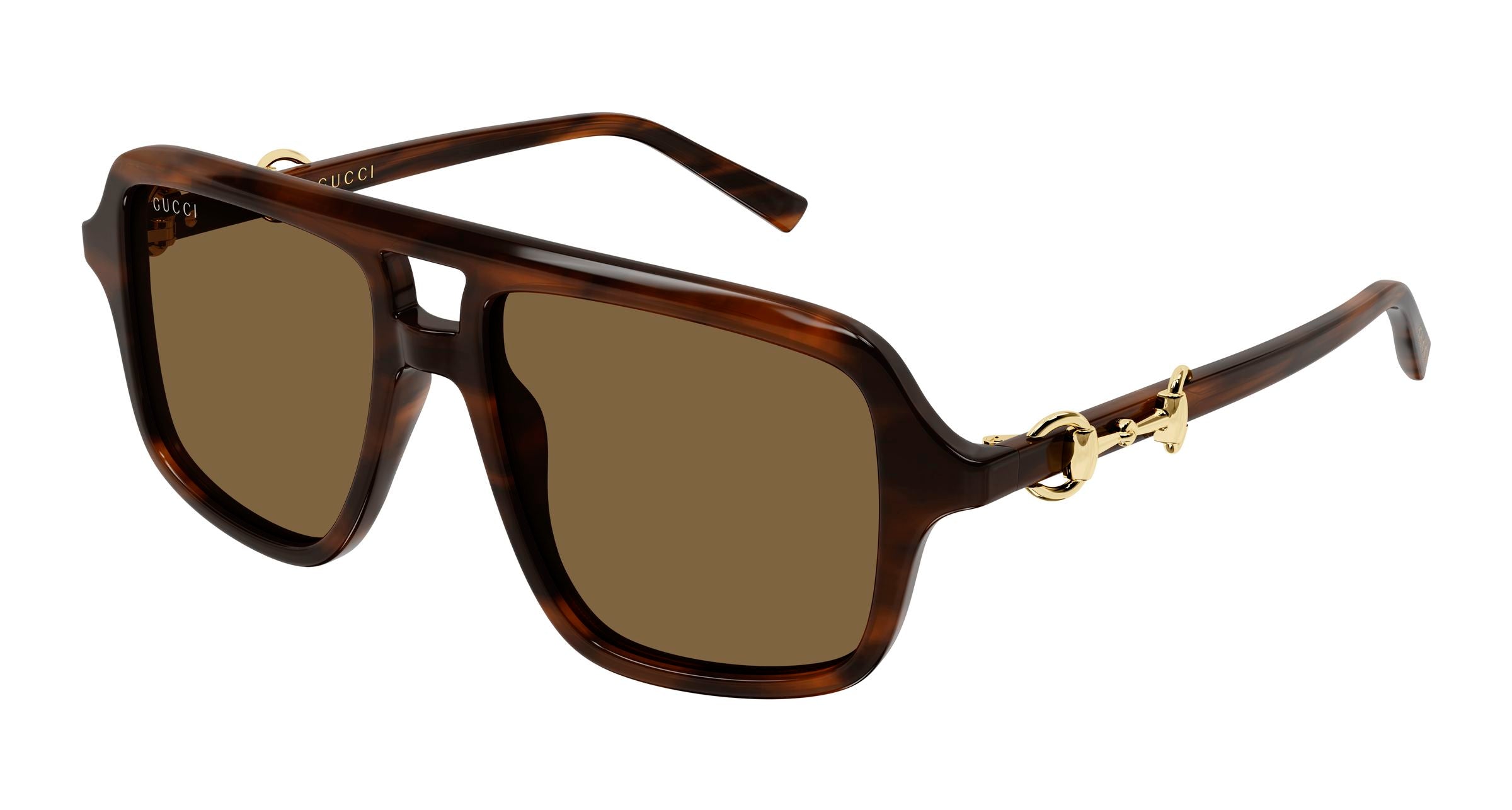 Gucci Donna Gucci GG2052S 003 Occhiali da sole Acetato Havana Marrone Pilot Gucci Donna Gucci GG2052S 003 Occhiali da sole Acetato Havana Marrone Pilot