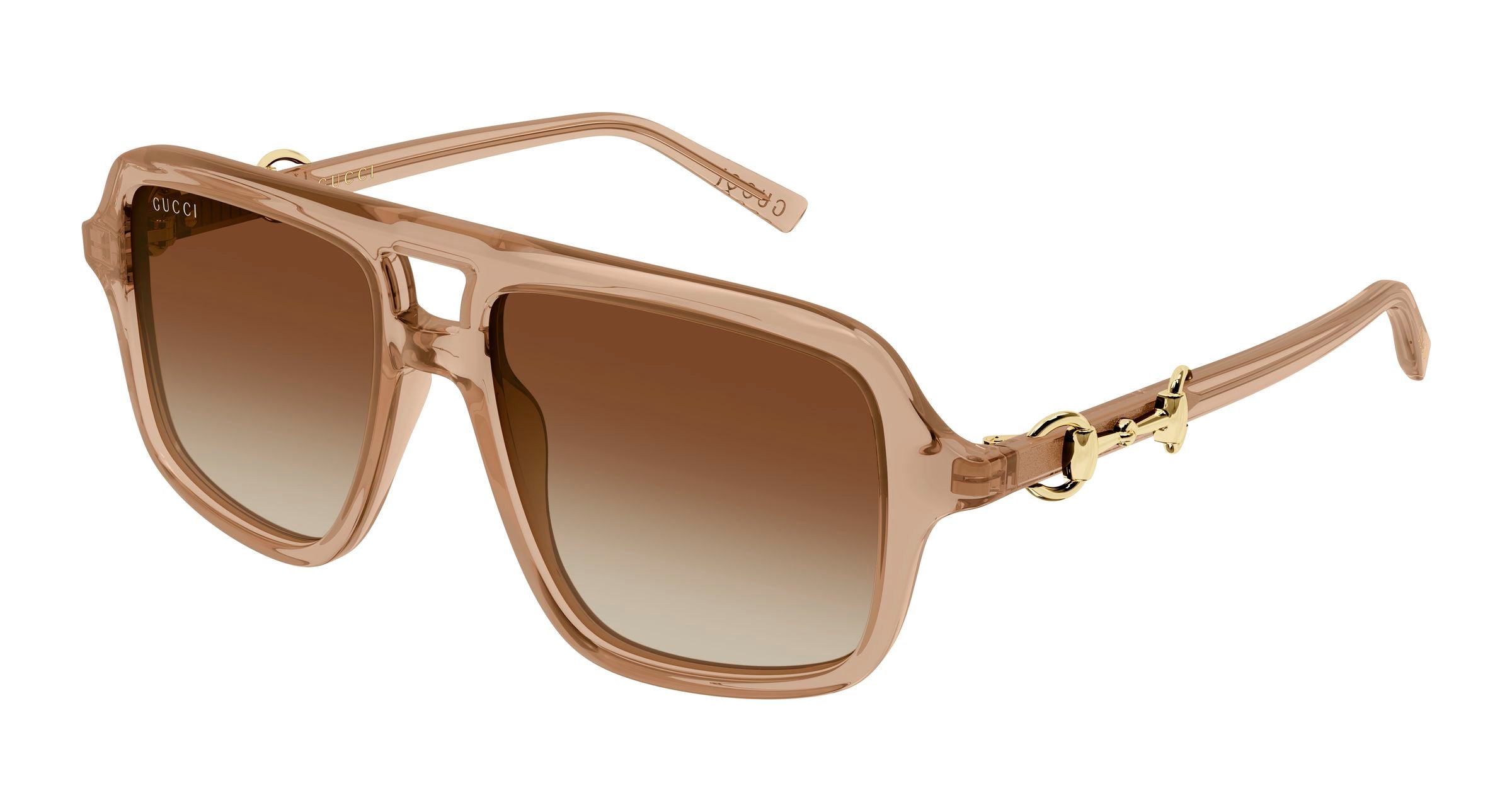 Gucci Donna Gucci GG2052S 010 Occhiali da sole Acetato Marrone Marrone Pilot