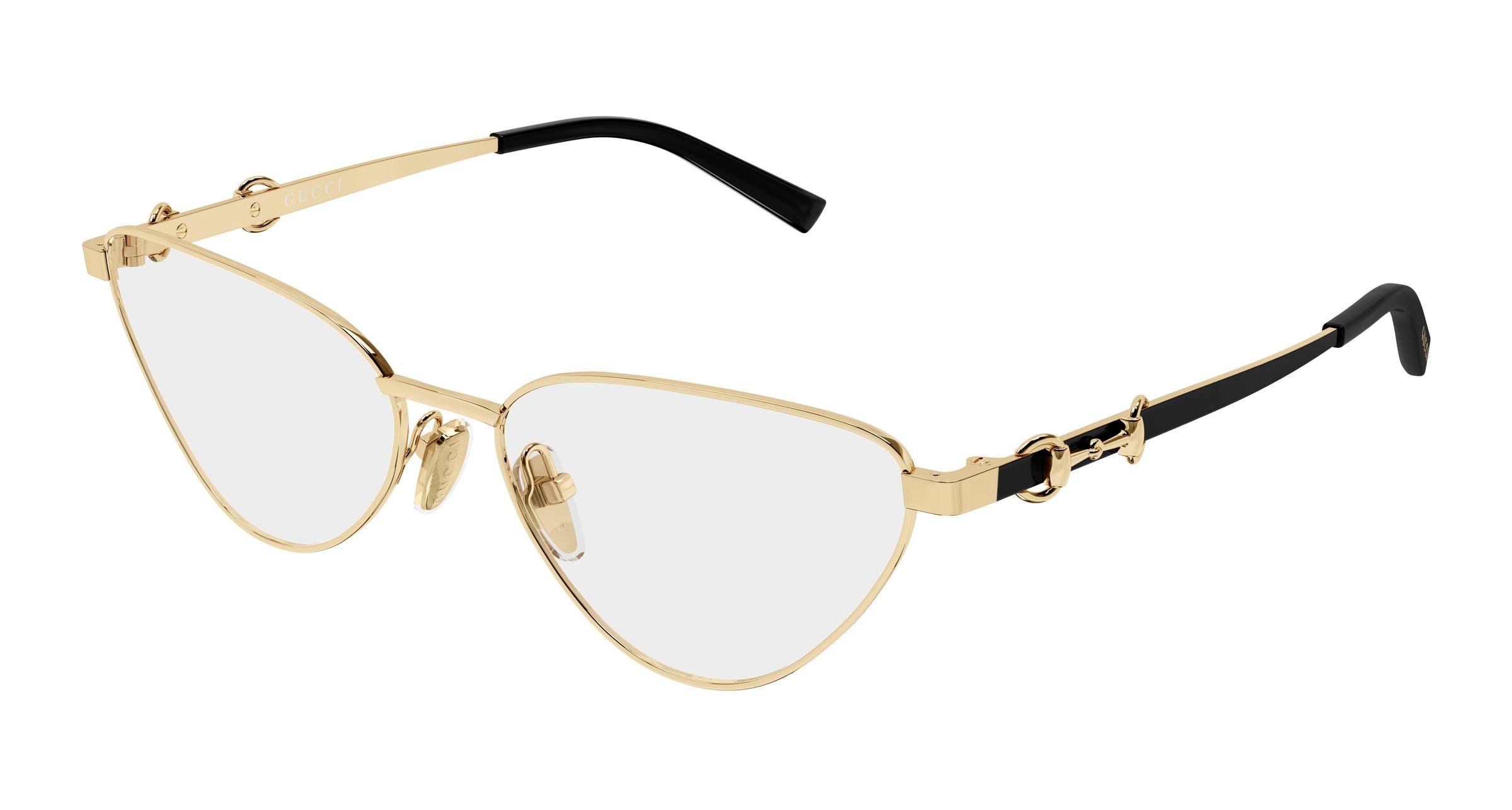 Gucci Donna Gucci GG2054O 001 Montature da vista Metallo Oro Trasparente Cat Eye Gucci Donna Gucci GG2054O 001 Montature da vista Metallo Oro Trasparente Cat Eye