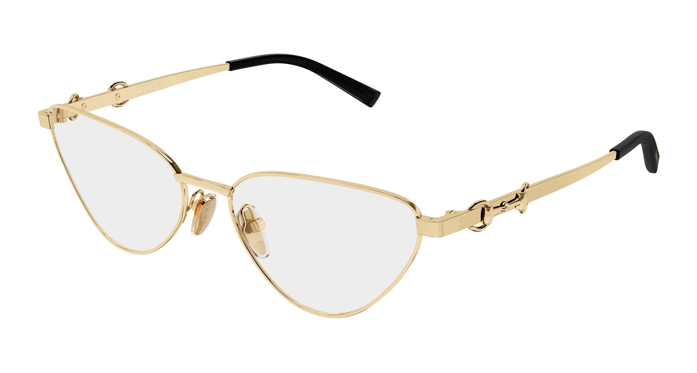Gucci Donna Gucci GG2054O 002 Montature da vista Metallo Oro Trasparente Cat Eye Gucci Donna Gucci GG2054O 002 Montature da vista Metallo Oro Trasparente Cat Eye