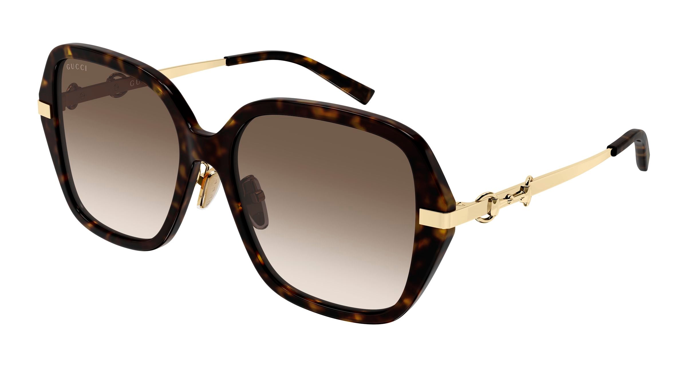 Gucci Donna Gucci GG2055SA 002 Occhiali da sole Acetato Havana Marrone Squadrata