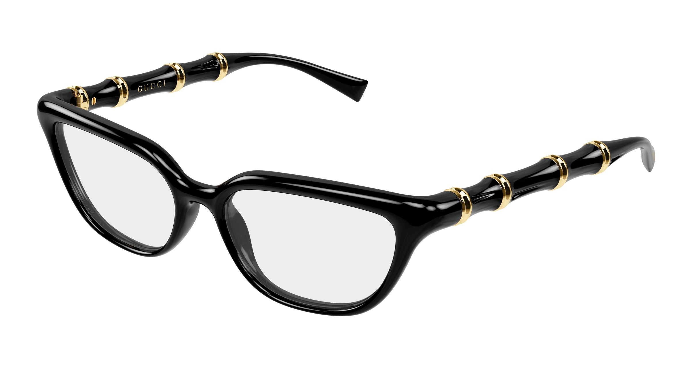 Gucci Donna Gucci GG2060O 001 Montature da vista Iniettato Nero Trasparente Geometrica Gucci Donna Gucci GG2060O 001 Montature da vista Iniettato Nero Trasparente Geometrica