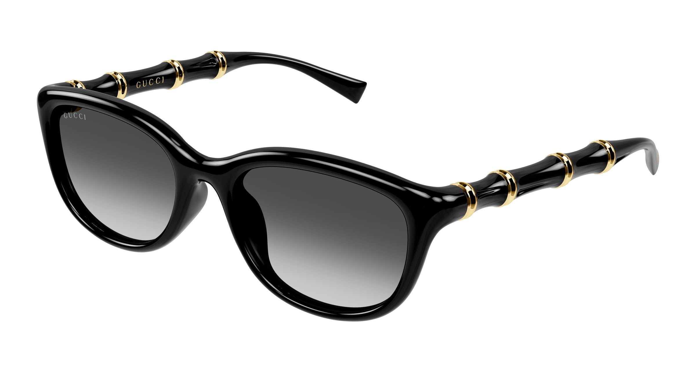Gucci Donna Gucci GG2062SA 001 Occhiali da sole Iniettato Nero Grigio Squadrata
