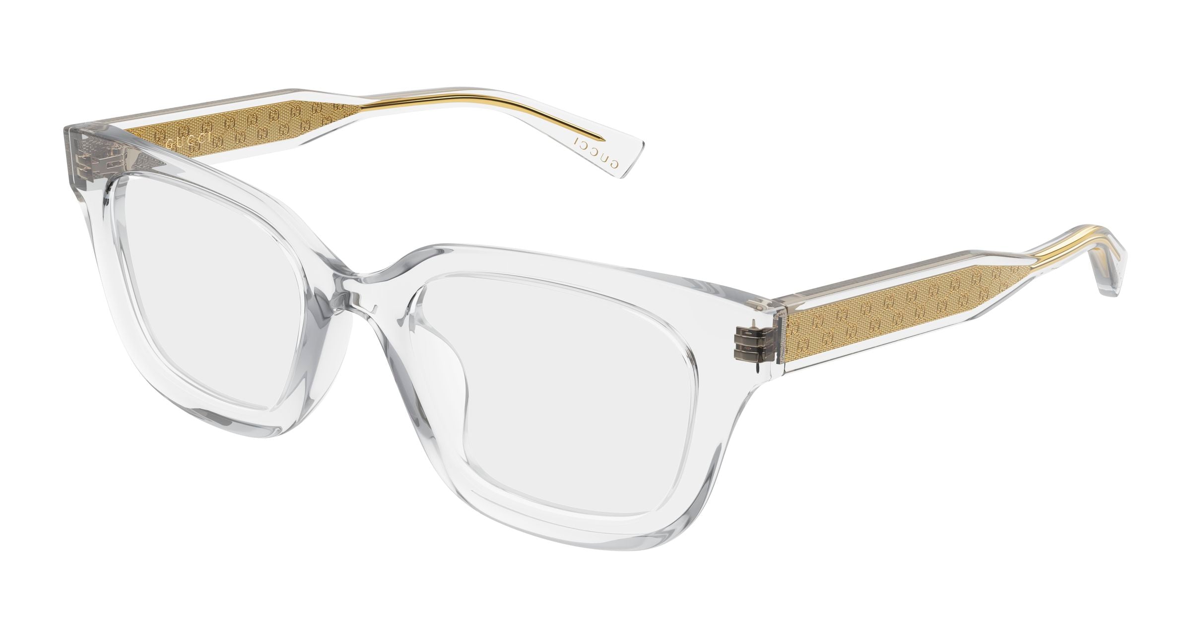 Gucci Donna Gucci GG2067OL 004 Montature da vista Acetato Cristallo Trasparente Squadrata