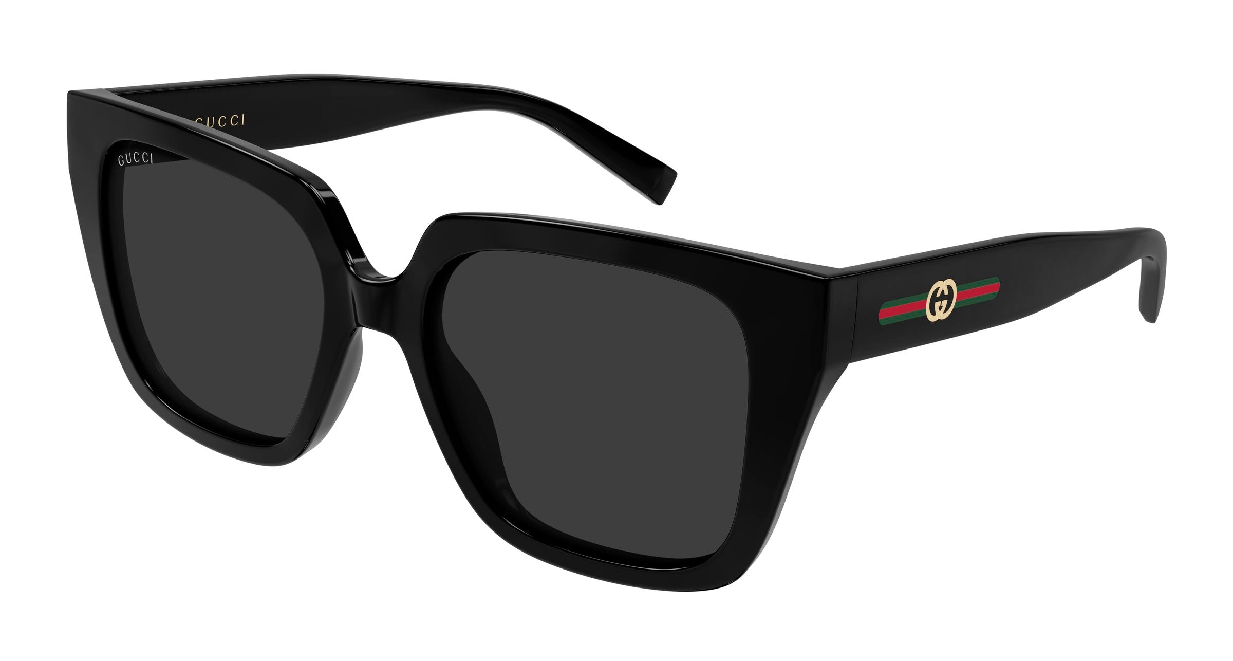Gucci Donna Gucci GG2102S 001 Occhiali da sole Iniettato Nero Grigio Farfalla Gucci Donna Gucci GG2102S 001 Occhiali da sole Iniettato Nero Grigio Farfalla
