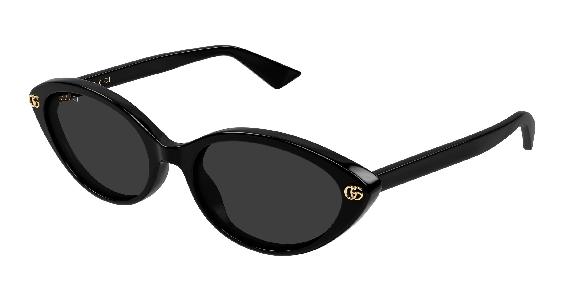 Gucci Donna Gucci GG2110S 001 Occhiali da sole Acetato Nero Grigio Cat Eye