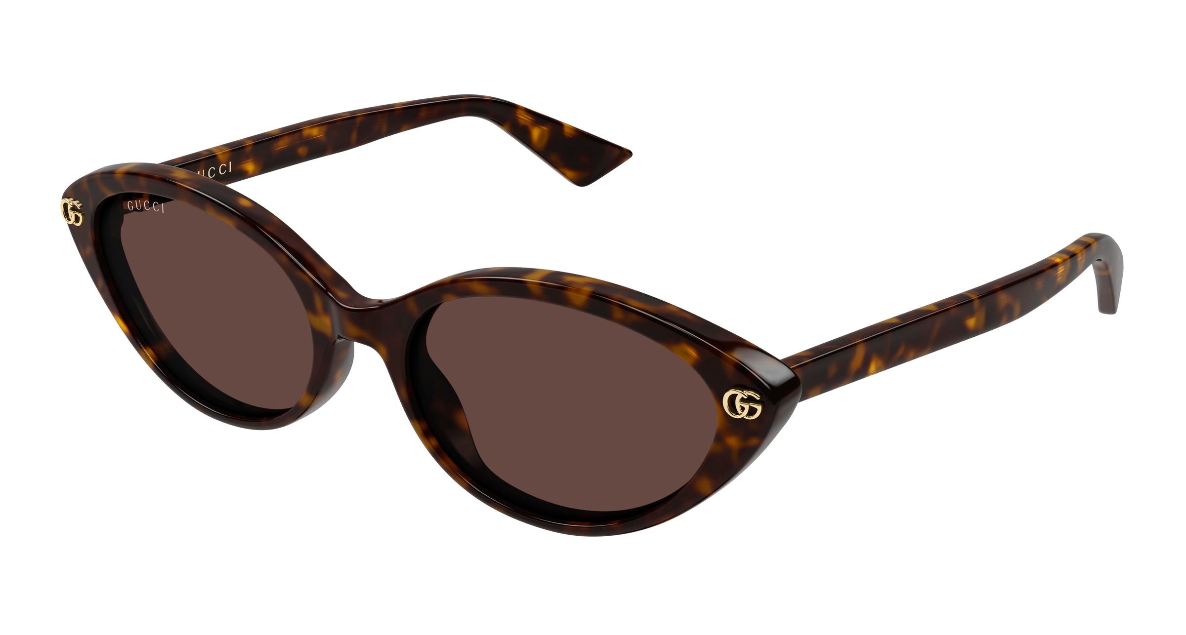 Gucci Donna Gucci GG2110S 002 Occhiali da sole Acetato Havana Marrone Cat Eye