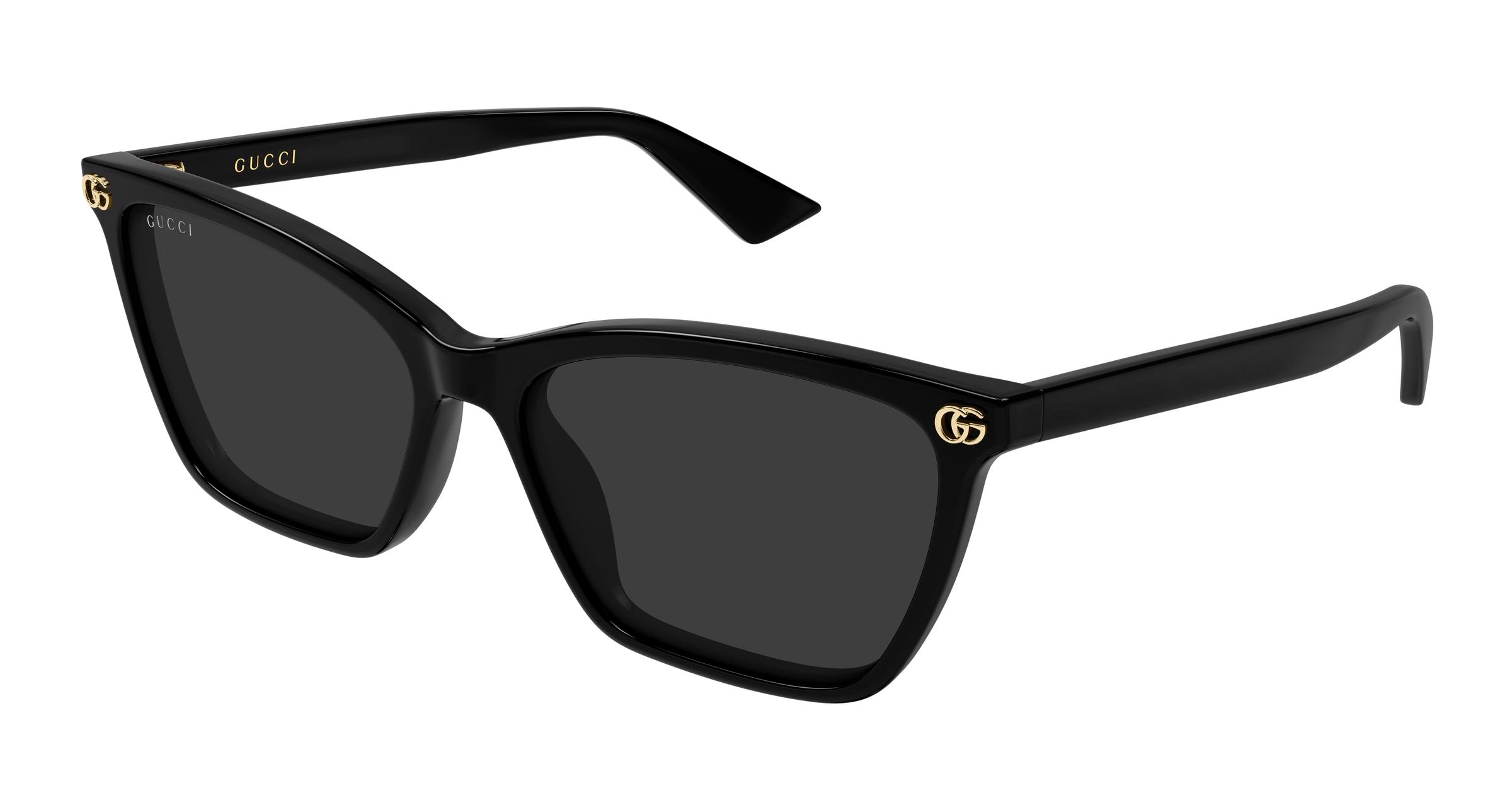 Gucci Donna Gucci GG2111S 001 Occhiali da sole Acetato Nero Grigio Cat Eye