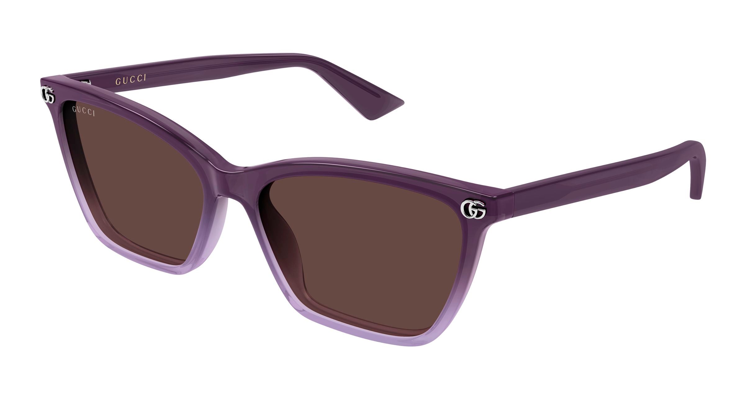 Gucci Donna Gucci GG2111S 003 Occhiali da sole Acetato Viola Marrone Cat Eye Gucci Donna Gucci GG2111S 003 Occhiali da sole Acetato Viola Marrone Cat Eye