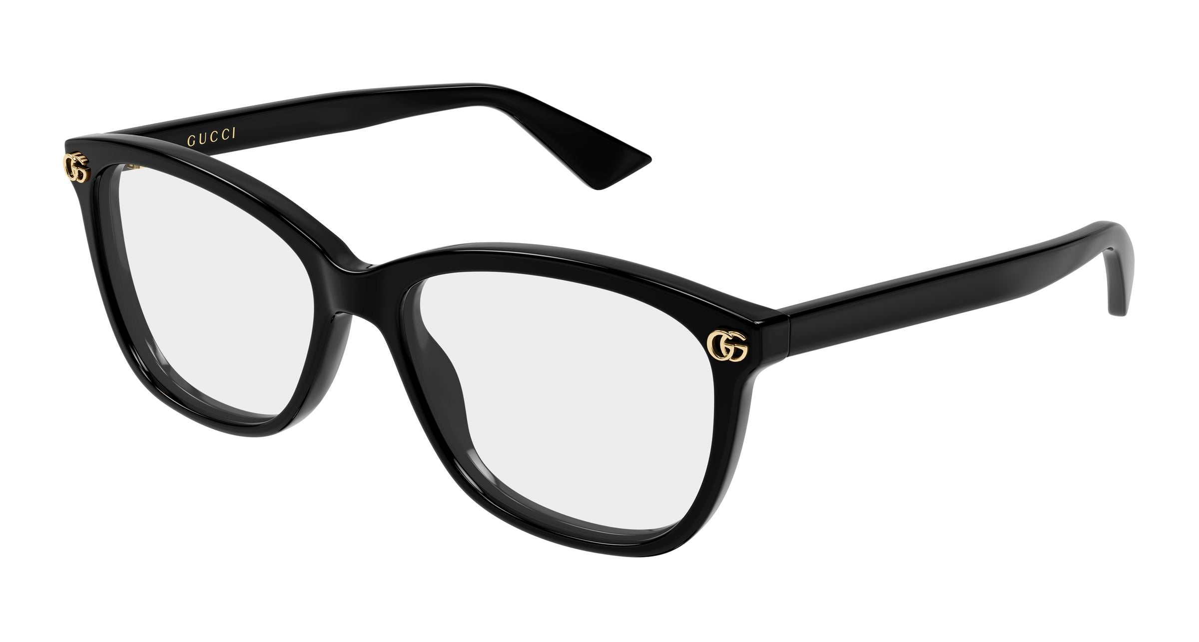 Gucci Donna Gucci GG2113O 006 Montature da vista Acetato Nero Trasparente Squadrata Gucci Donna Gucci GG2113O 006 Montature da vista Acetato Nero Trasparente Squadrata