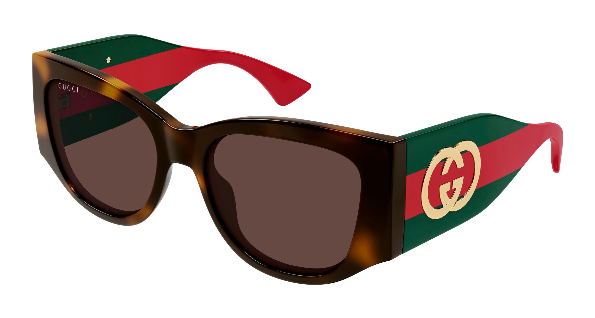 Gucci Donna Gucci GG2115S 002 Occhiali da sole Acetato Havana Marrone Cat Eye