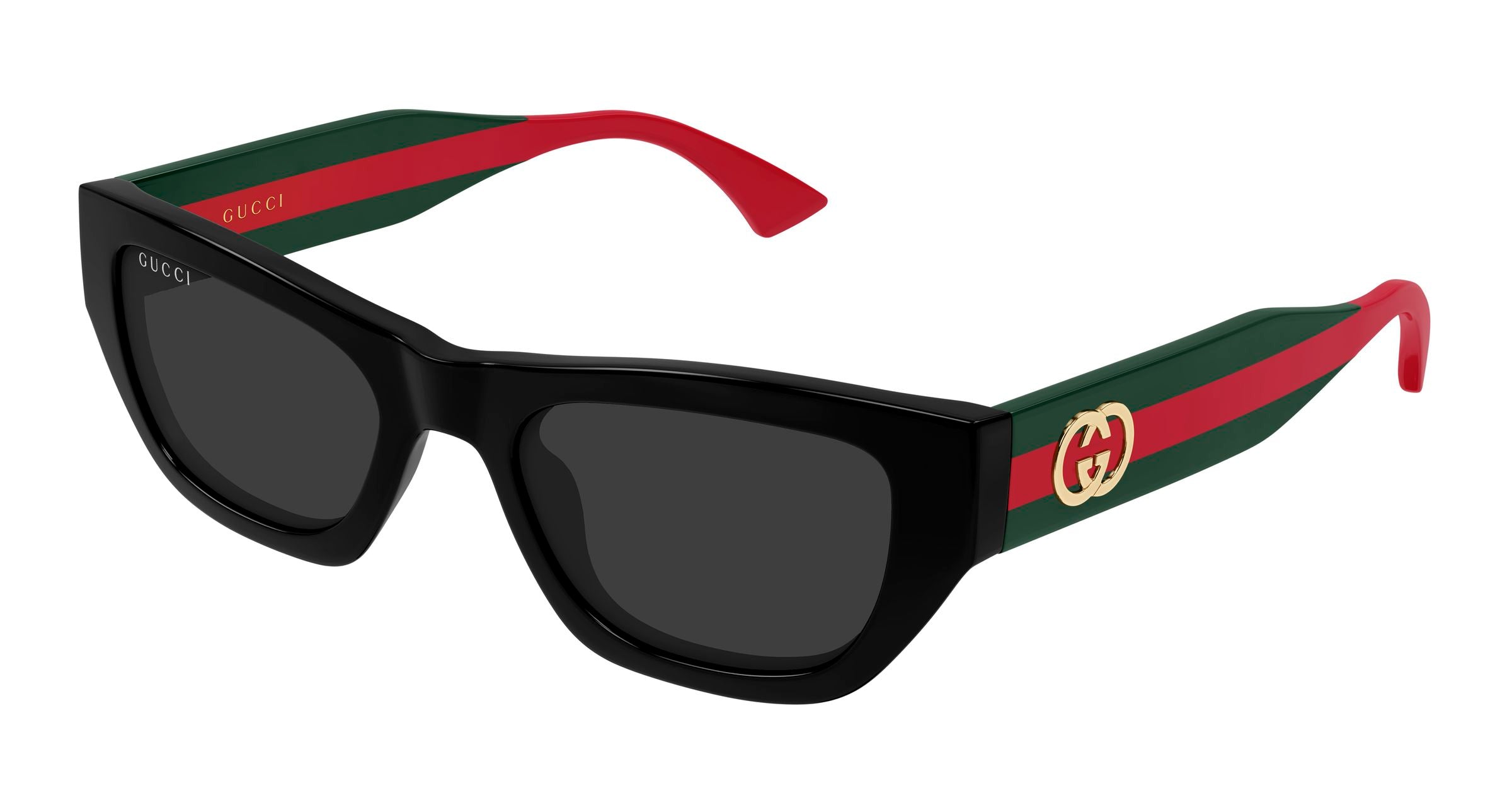 Gucci Donna Gucci GG2116S 001 Occhiali da sole Acetato Nero Grigio Cat Eye Gucci Donna Gucci GG2116S 001 Occhiali da sole Acetato Nero Grigio Cat Eye
