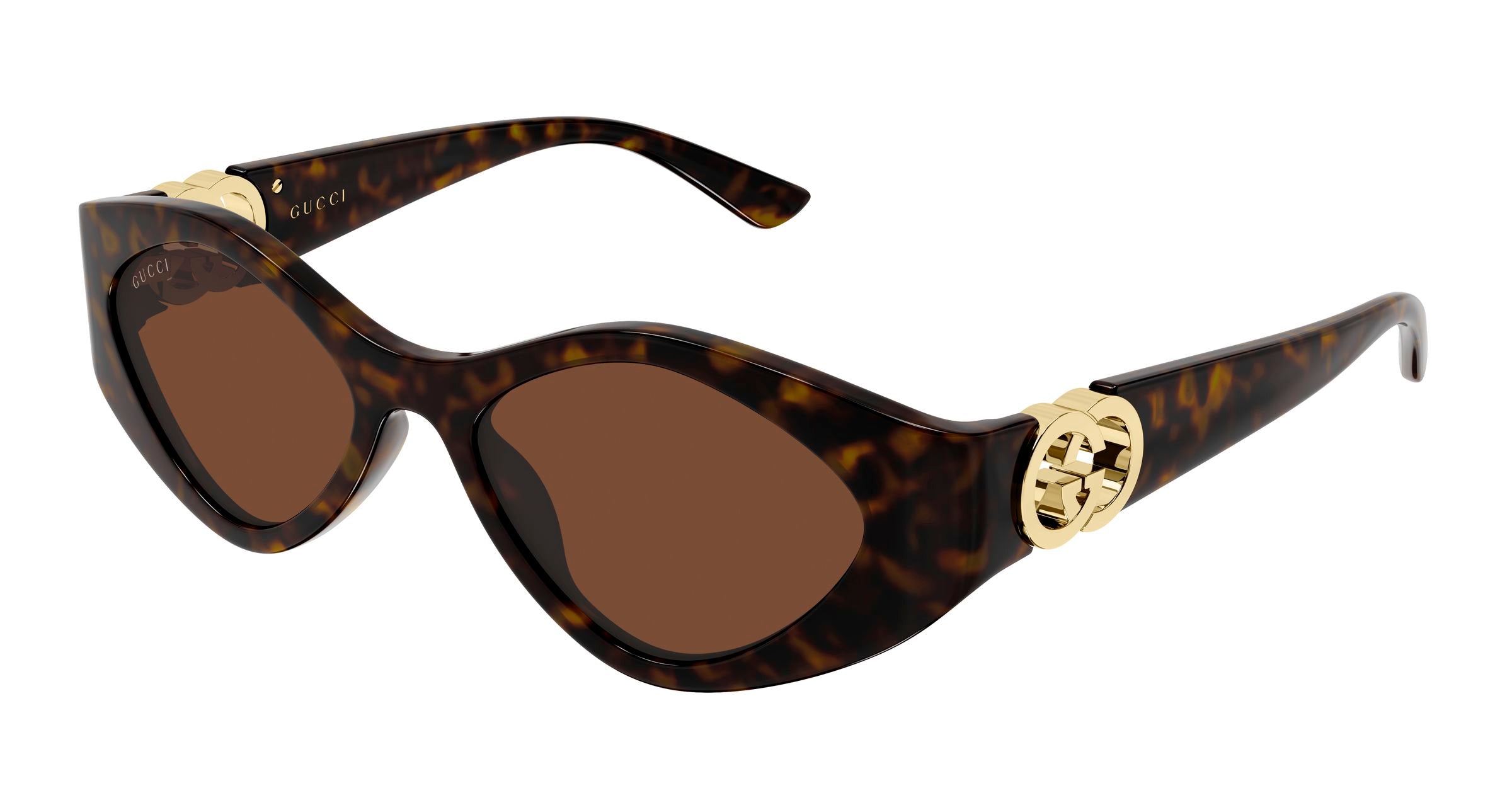 Gucci Donna Gucci GG2121S 003 Occhiali da sole Iniettato Havana Marrone Geometrica Gucci Donna Gucci GG2121S 003 Occhiali da sole Iniettato Havana Marrone Geometrica