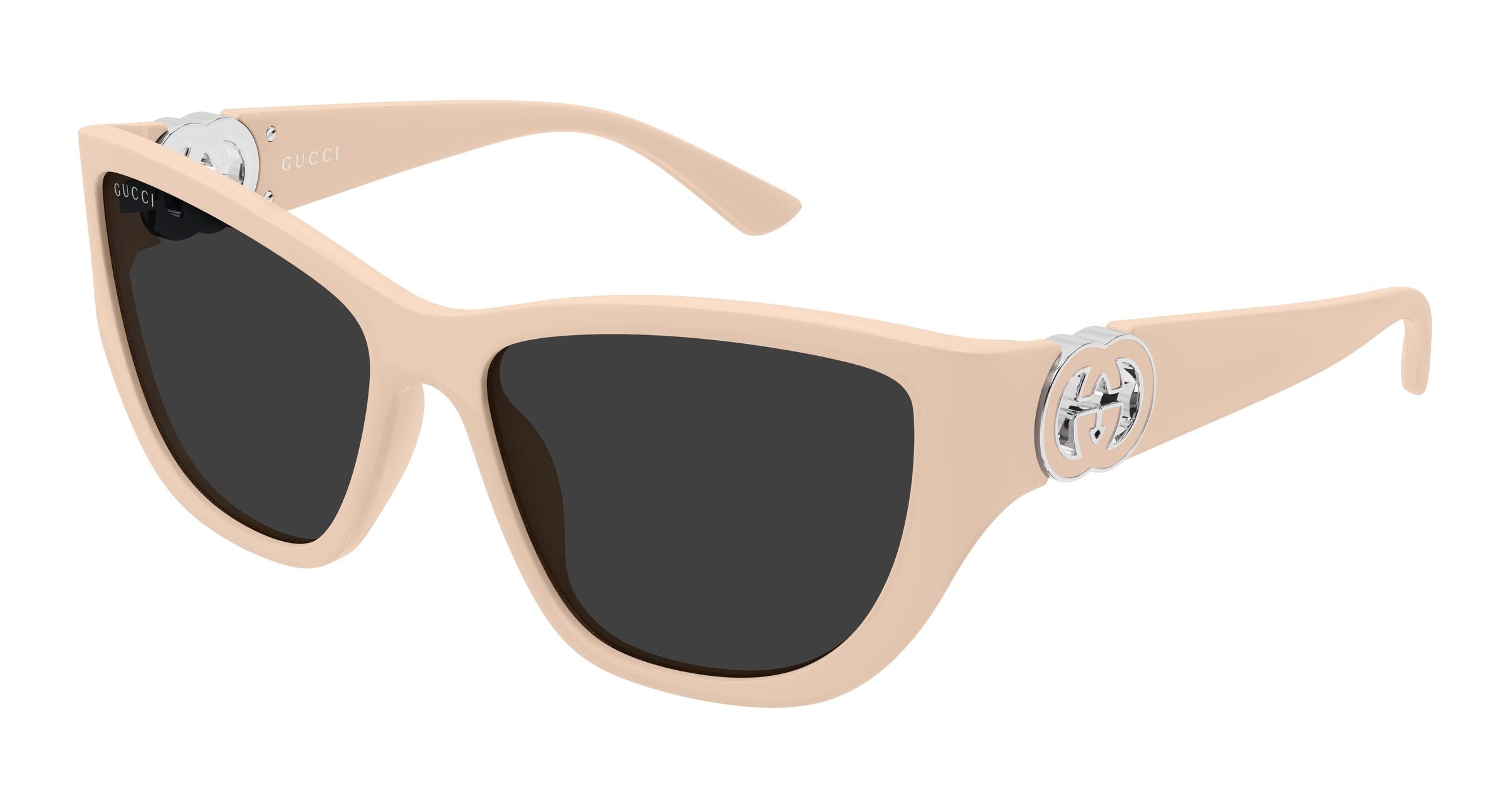 Gucci Donna Gucci GG2122S 004 Occhiali da sole Iniettato Rosa Grigio Cat Eye