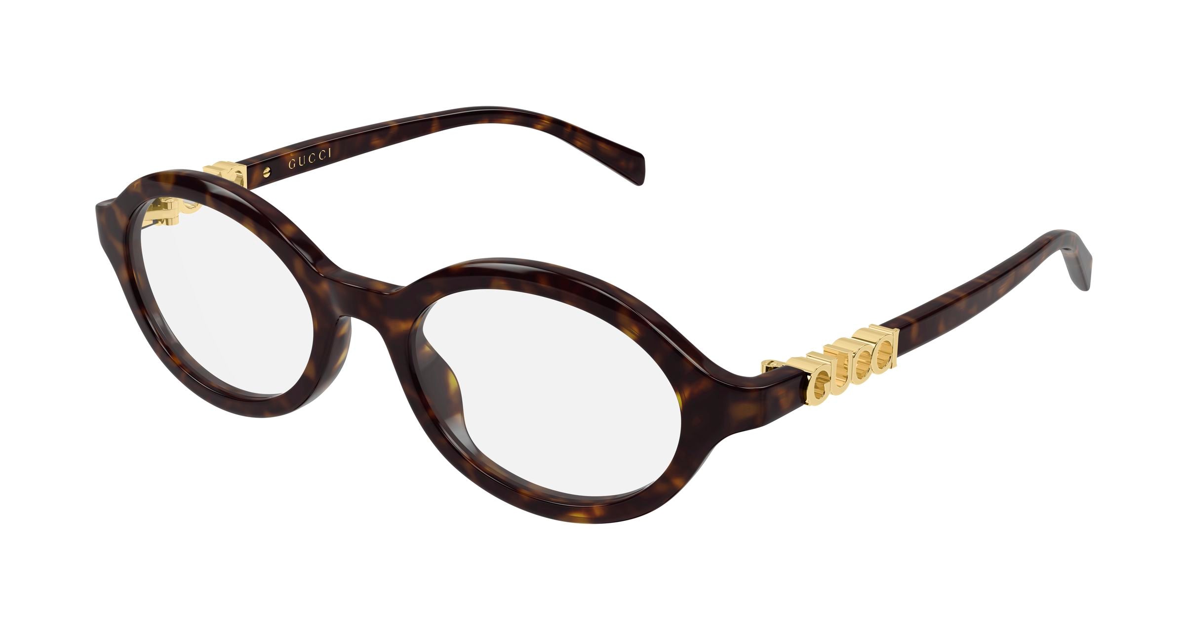 Gucci Donna Gucci GG2153O 002 Montature da vista Acetato Havana Trasparente Rotonda Gucci Donna Gucci GG2153O 002 Montature da vista Acetato Havana Trasparente Rotonda