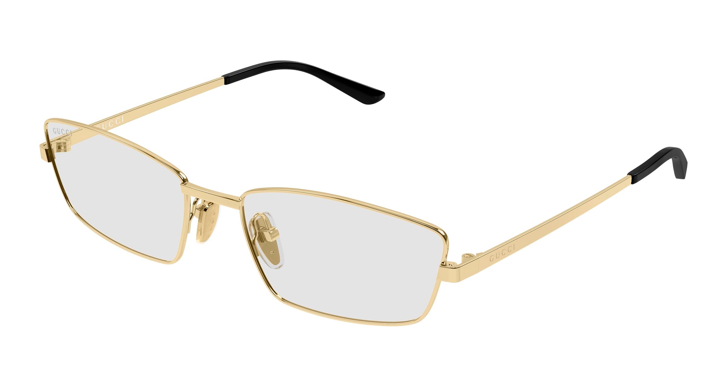 Gucci Donna Gucci GG2177S 002 Occhiali da sole Metallo Oro Trasparente Squadrata Gucci Donna Gucci GG2177S 002 Occhiali da sole Metallo Oro Trasparente Squadrata