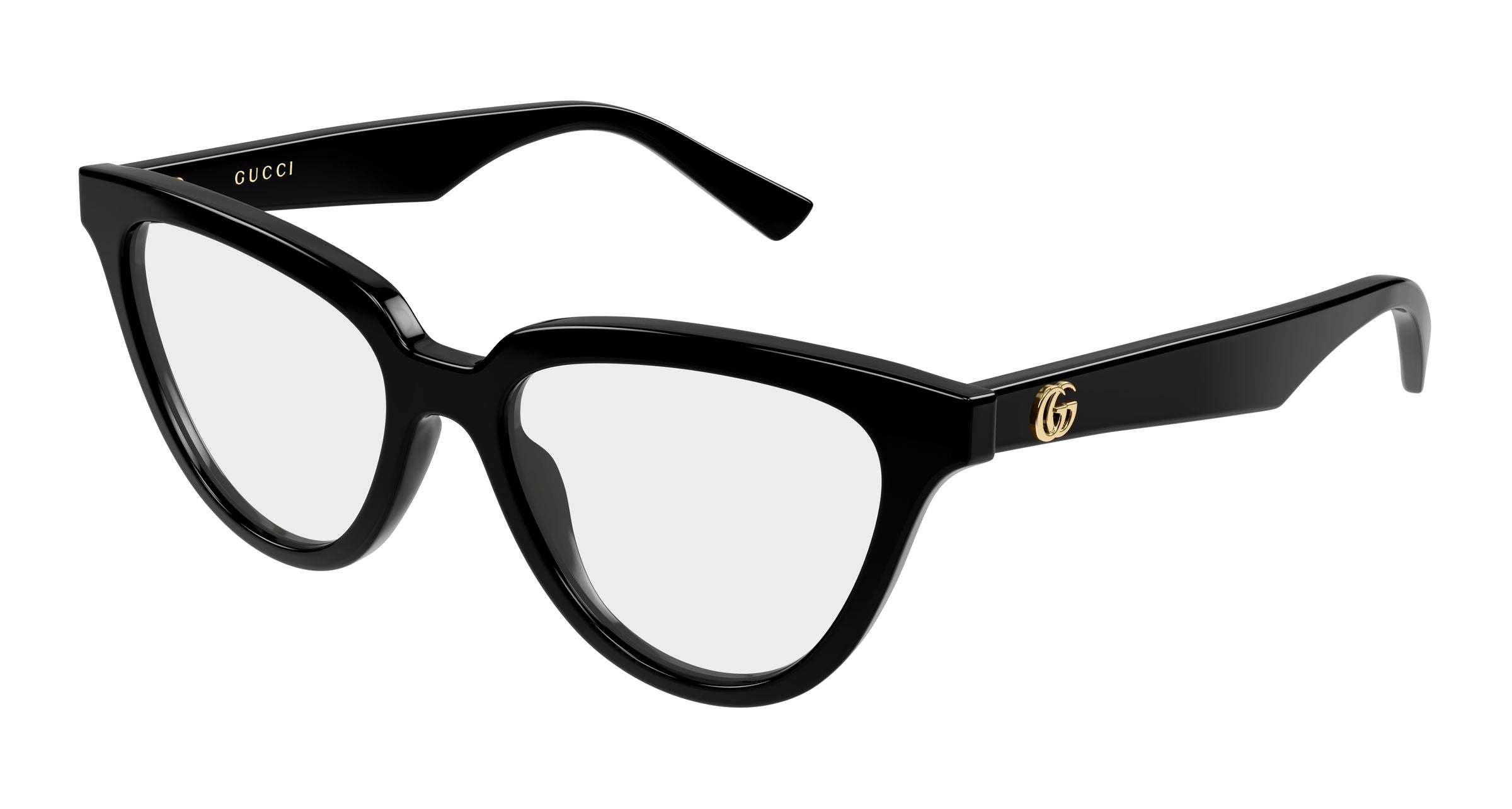 Gucci Donna Gucci GG2179O 001 Montature da vista Acetato Nero Trasparente Cat Eye Gucci Donna Gucci GG2179O 001 Montature da vista Acetato Nero Trasparente Cat Eye
