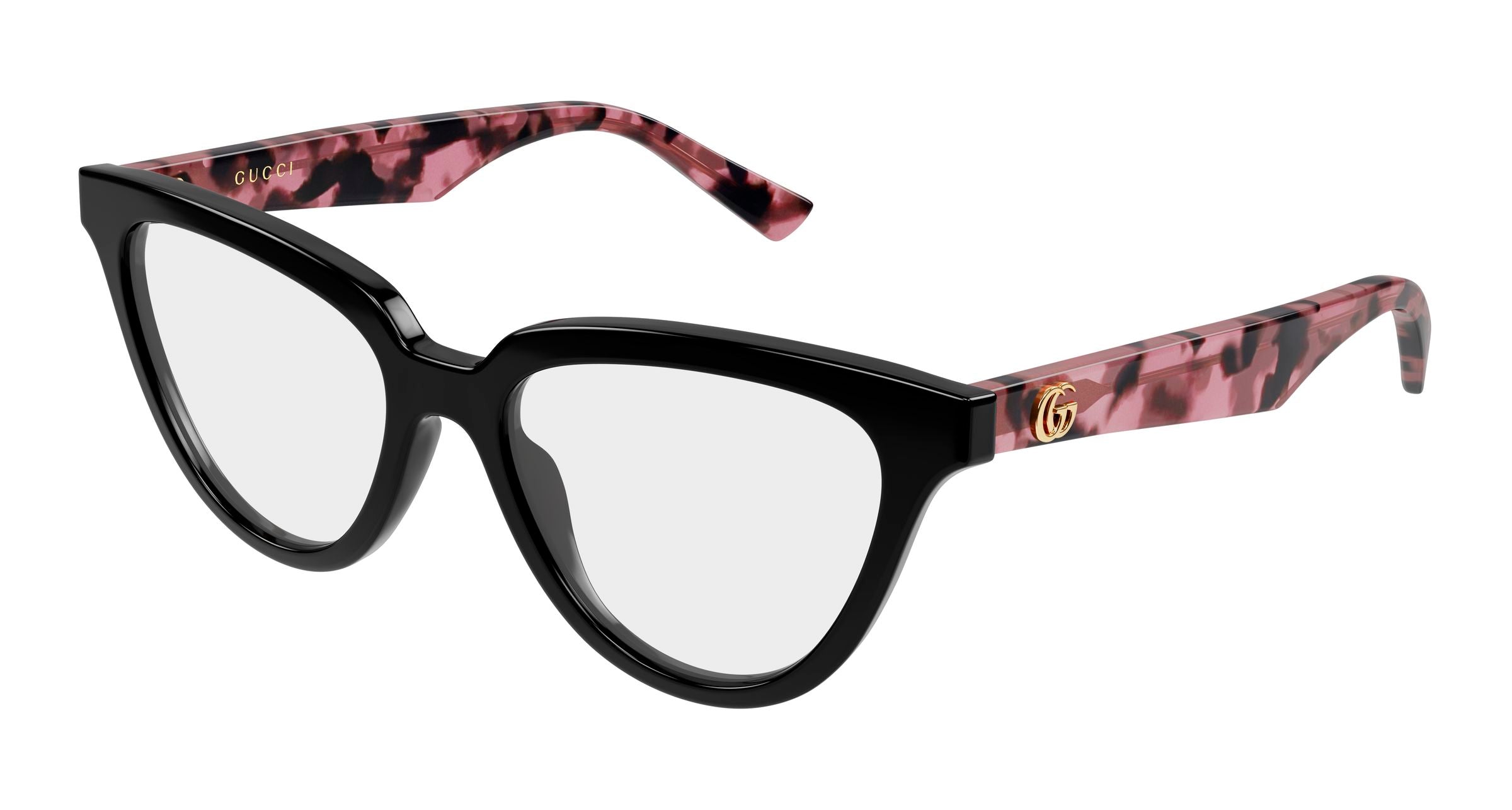 Gucci Donna Gucci GG2179O 003 Montature da vista Acetato Nero Trasparente Cat Eye Gucci Donna Gucci GG2179O 003 Montature da vista Acetato Nero Trasparente Cat Eye