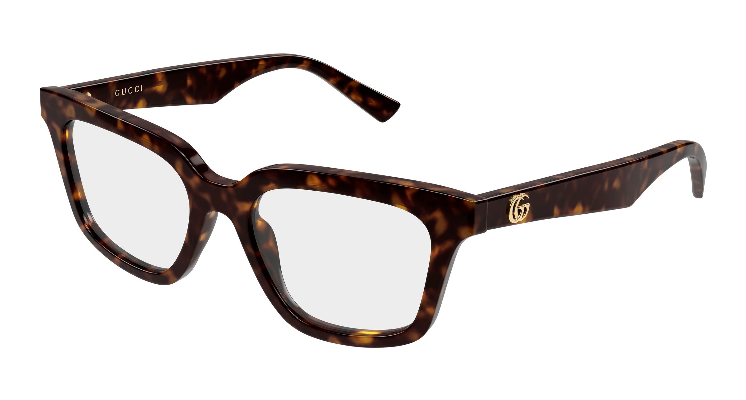 Gucci Donna Gucci GG2181O 002 Montature da vista Acetato Havana Trasparente Geometrica Gucci Donna Gucci GG2181O 002 Montature da vista Acetato Havana Trasparente Geometrica