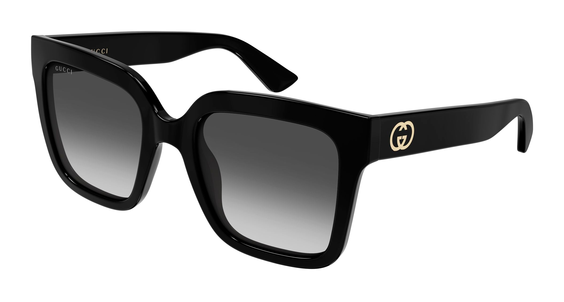 Gucci Donna Gucci GG2190S 001 Occhiali da sole Iniettato Nero Grigio Squadrata Sfumato Gucci Donna Gucci GG2190S 001 Occhiali da sole Iniettato Nero Grigio Squadrata Sfumato
