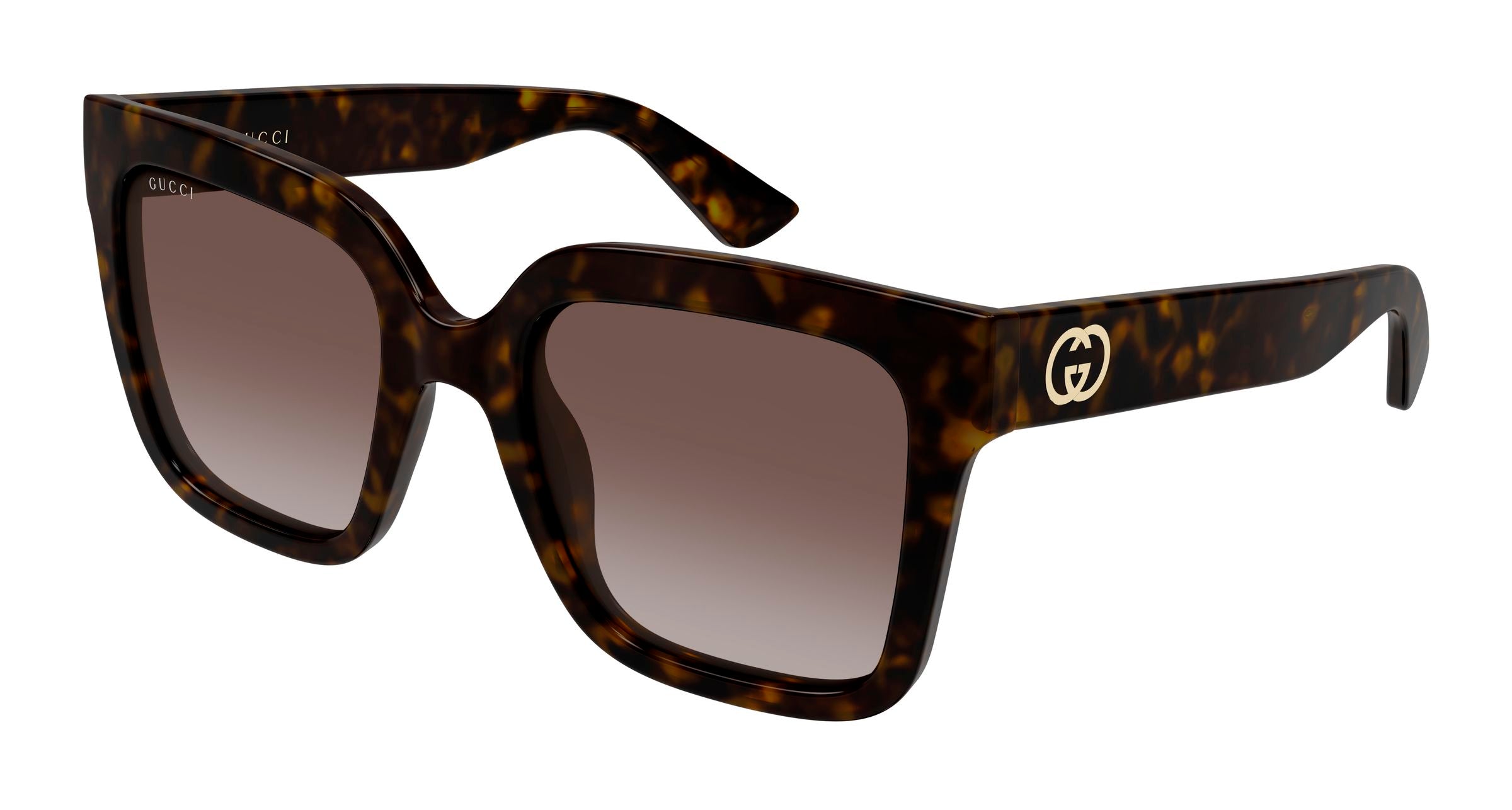 Gucci Donna Gucci GG2190S 002 Occhiali da sole Iniettato Havana Marrone Squadrata Sfumato Gucci Donna Gucci GG2190S 002 Occhiali da sole Iniettato Havana Marrone Squadrata Sfumato