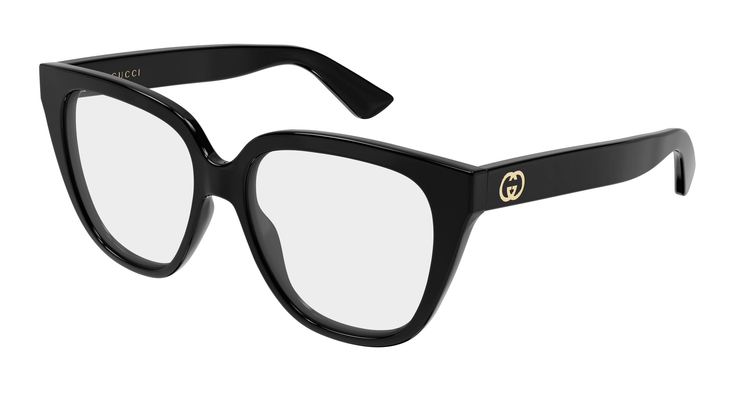 Gucci Donna Gucci GG2191O 001 Montature da vista Iniettato Nero Trasparente Geometrica Gucci Donna Gucci GG2191O 001 Montature da vista Iniettato Nero Trasparente Geometrica