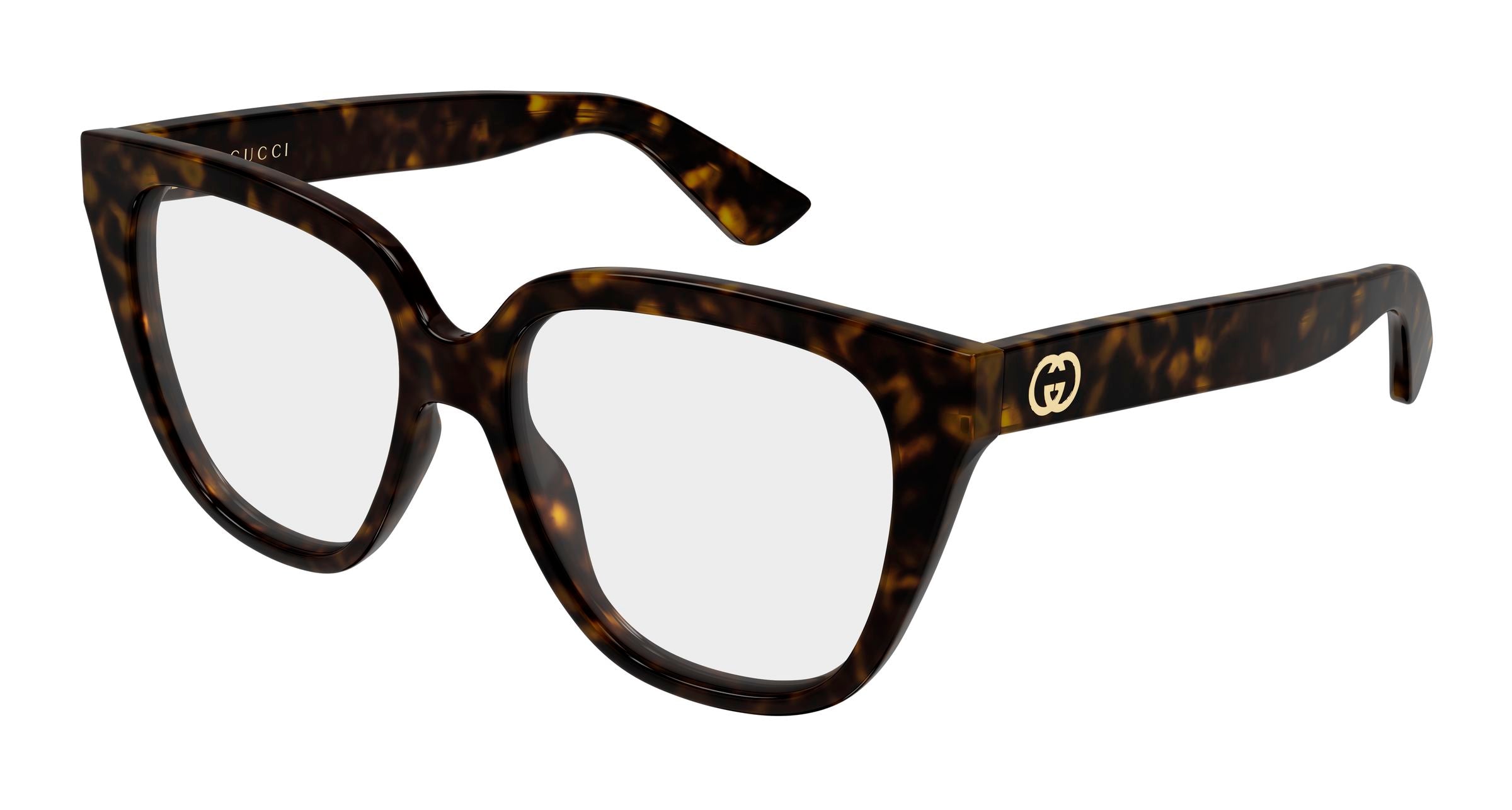 Gucci Donna Gucci GG2191O 002 Montature da vista Iniettato Havana Trasparente Geometrica Gucci Donna Gucci GG2191O 002 Montature da vista Iniettato Havana Trasparente Geometrica