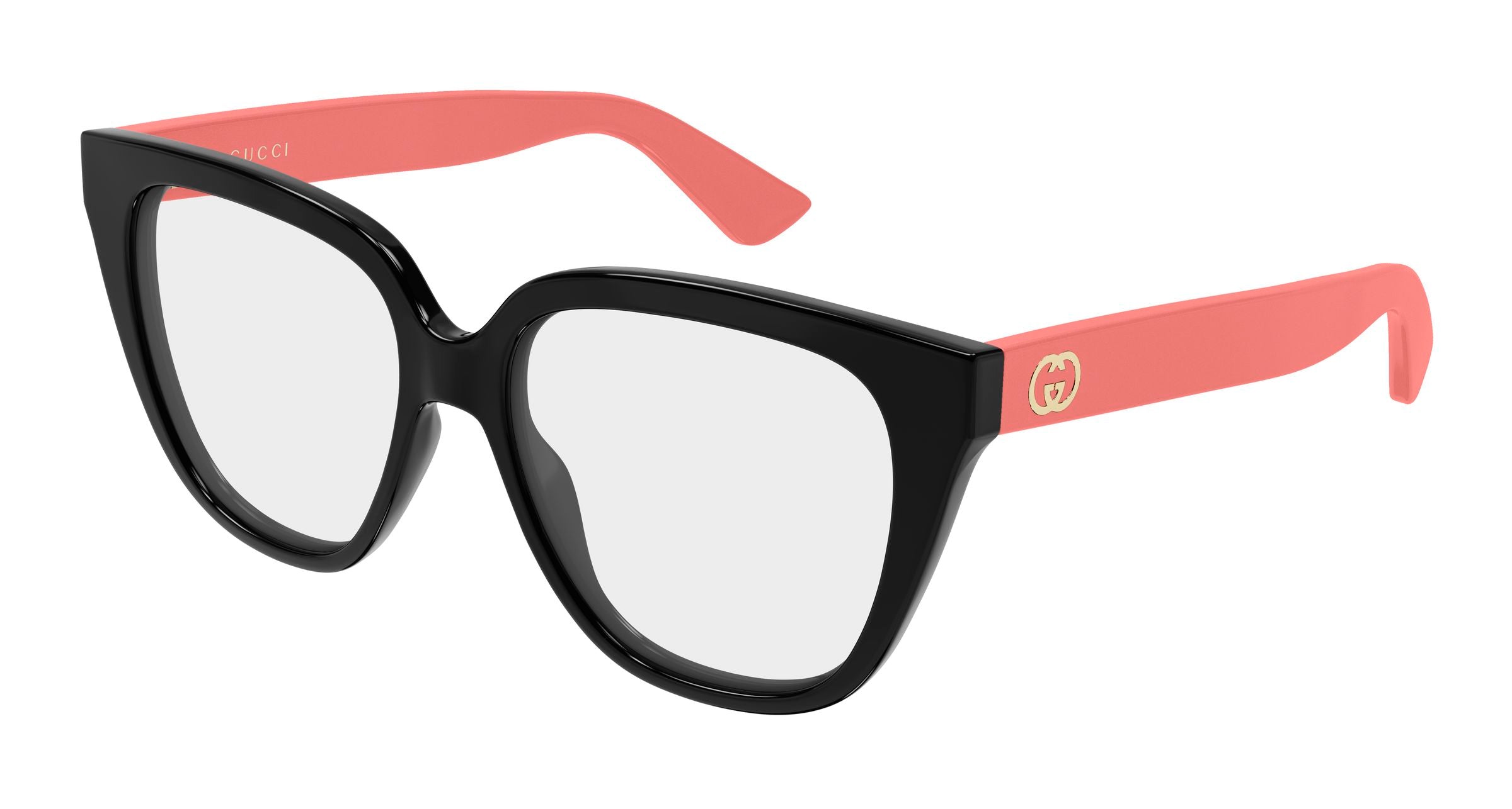 Gucci Donna Gucci GG2191O 004 Montature da vista Iniettato Nero Trasparente Geometrica Gucci Donna Gucci GG2191O 004 Montature da vista Iniettato Nero Trasparente Geometrica