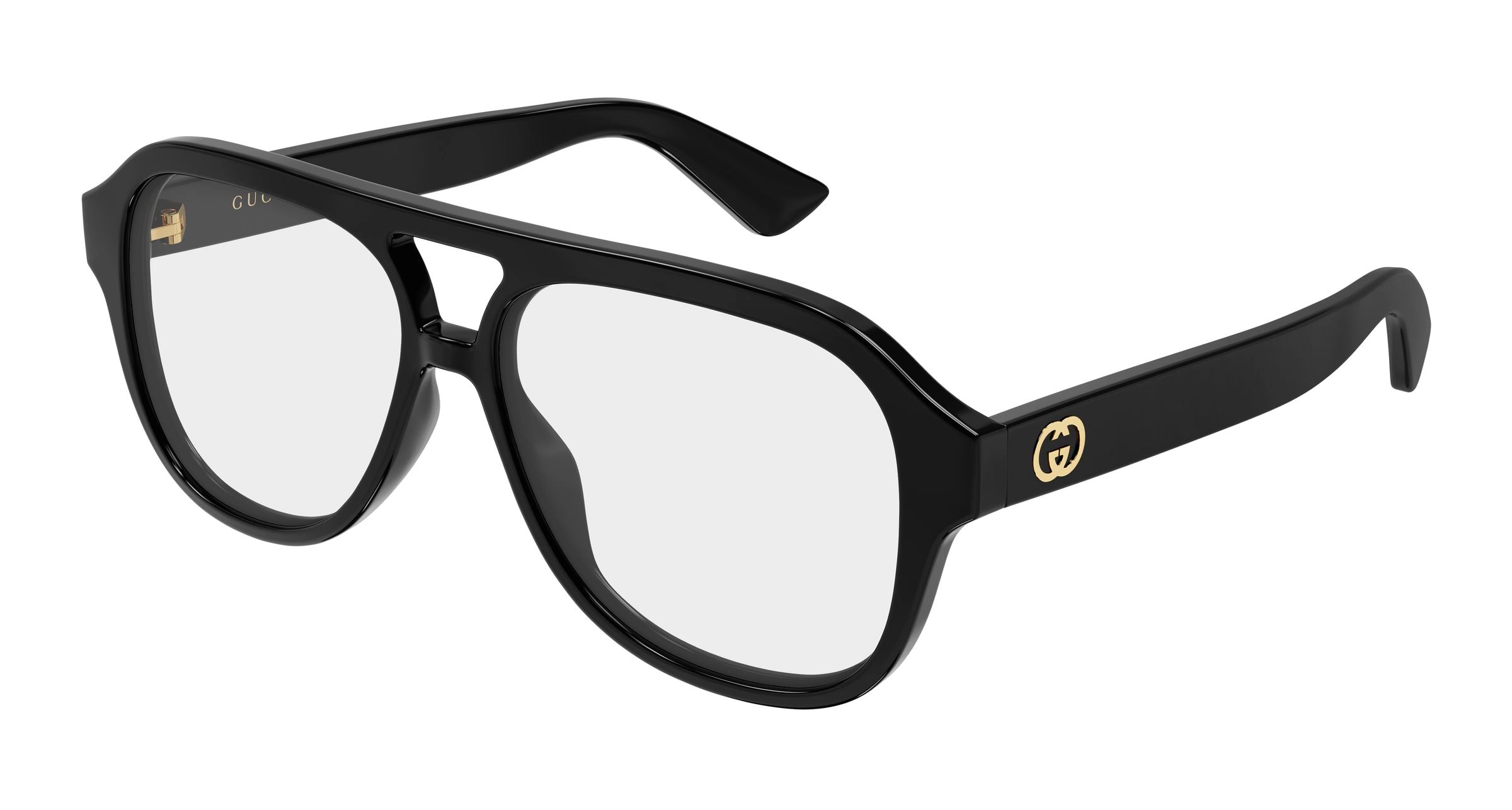 Gucci Donna Gucci GG2192O 001 Montature da vista Iniettato Nero Trasparente Pilot