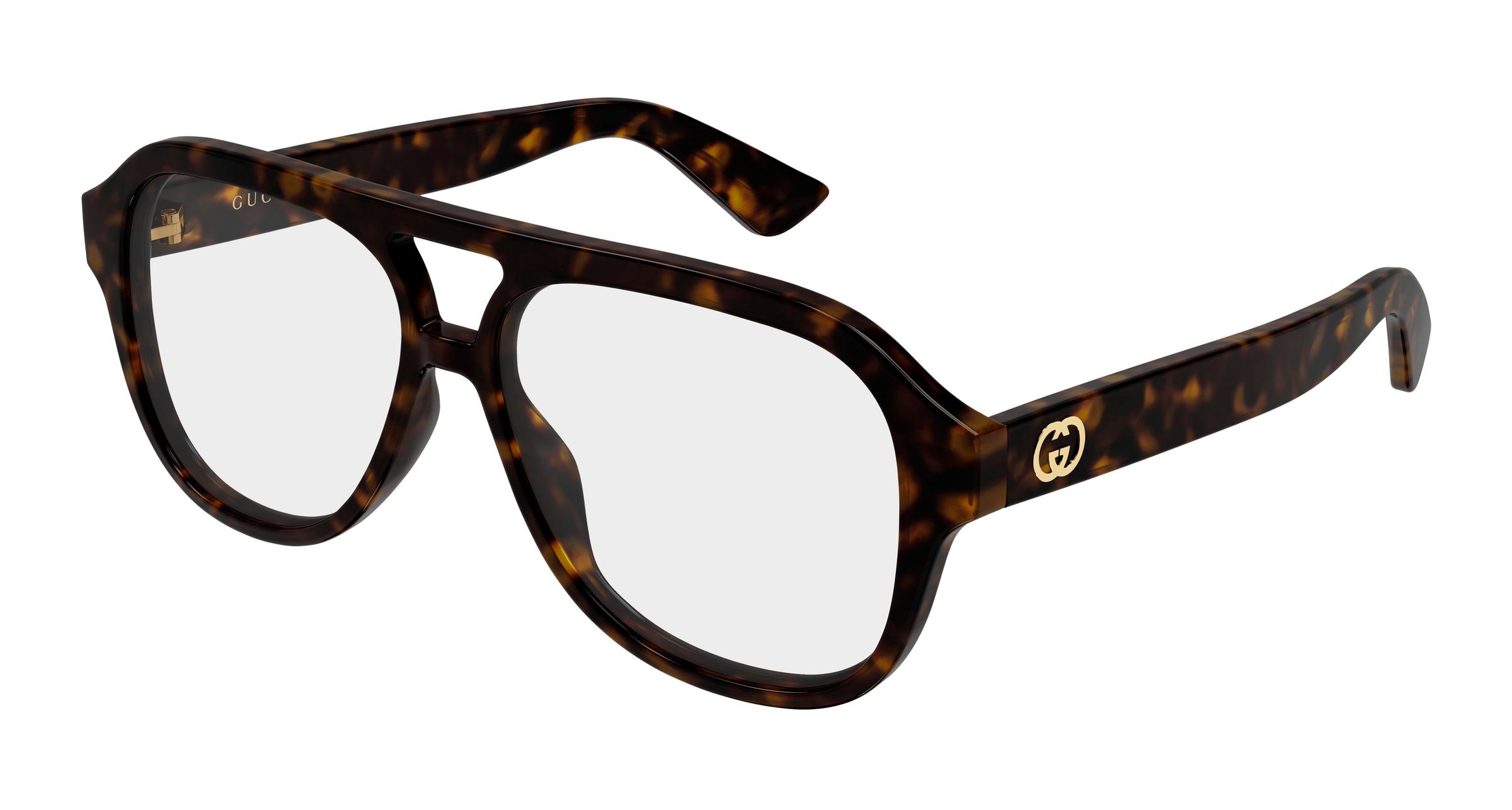 Gucci Donna Gucci GG2192O 002 Montature da vista Iniettato Havana Trasparente Pilot