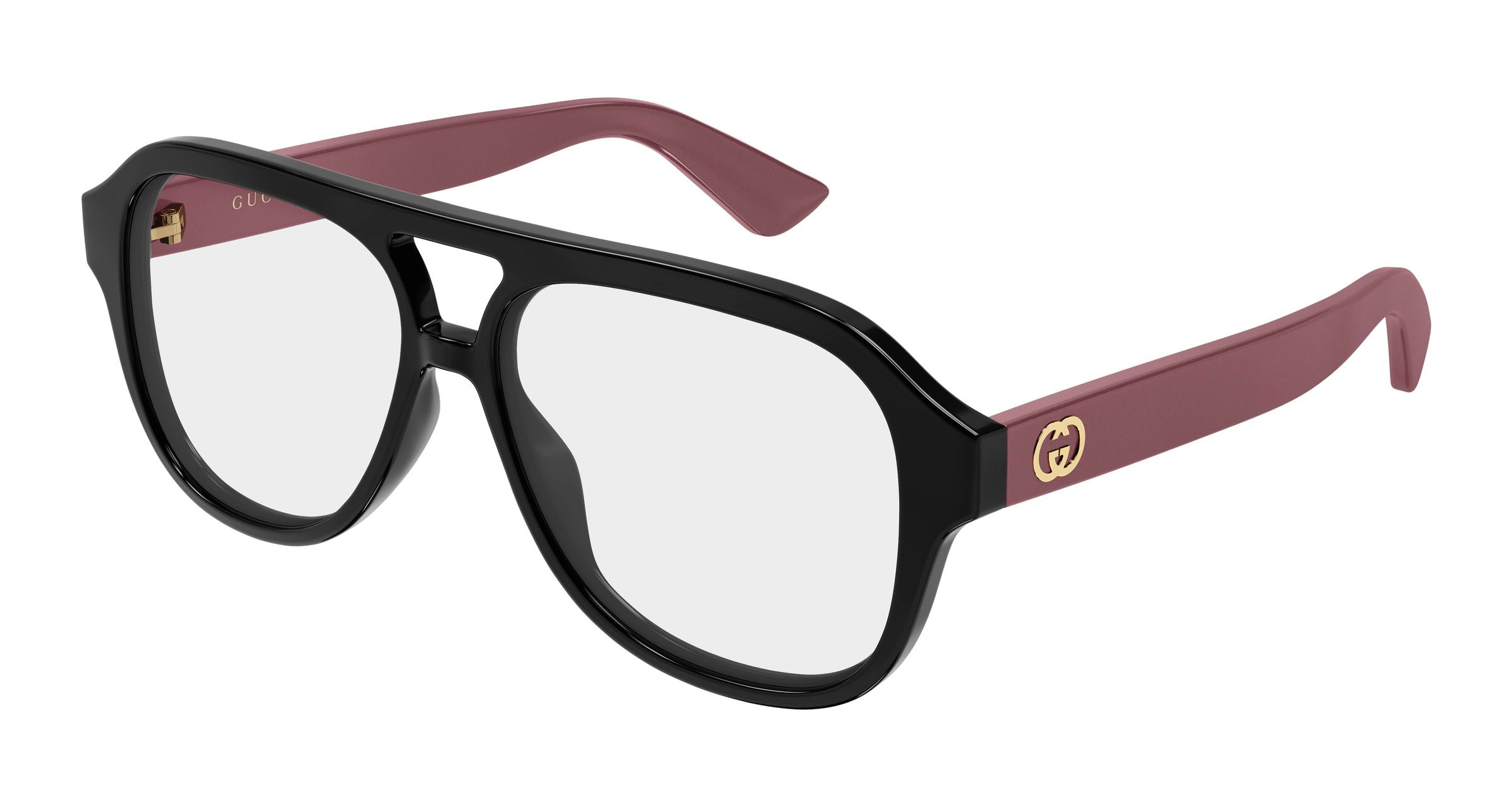Gucci Donna Gucci GG2192O 003 Montature da vista Iniettato Nero Trasparente Pilot