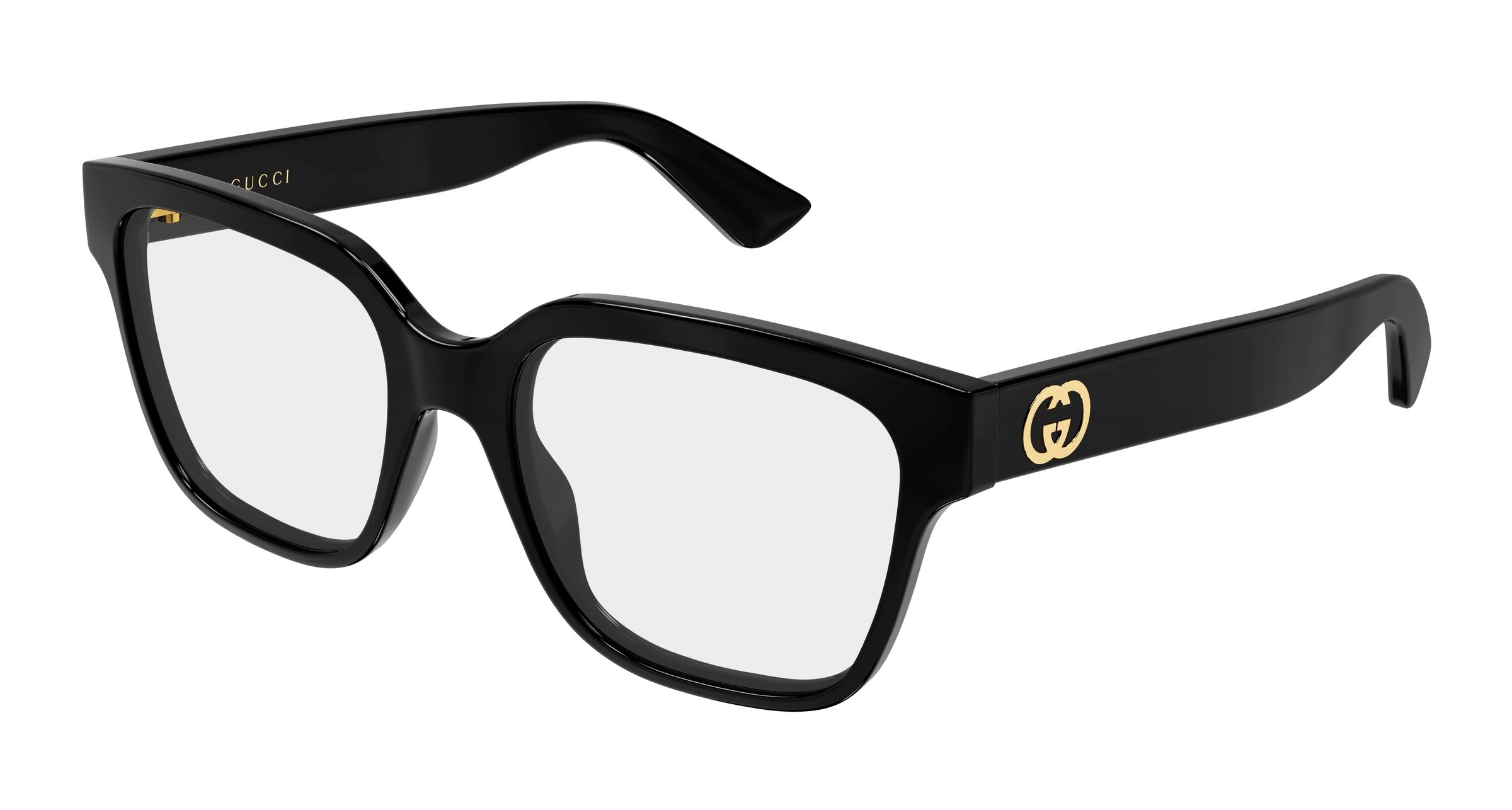 Gucci Donna Gucci GG2193O 001 Montature da vista Iniettato Nero Trasparente Squadrata Gucci Donna Gucci GG2193O 001 Montature da vista Iniettato Nero Trasparente Squadrata
