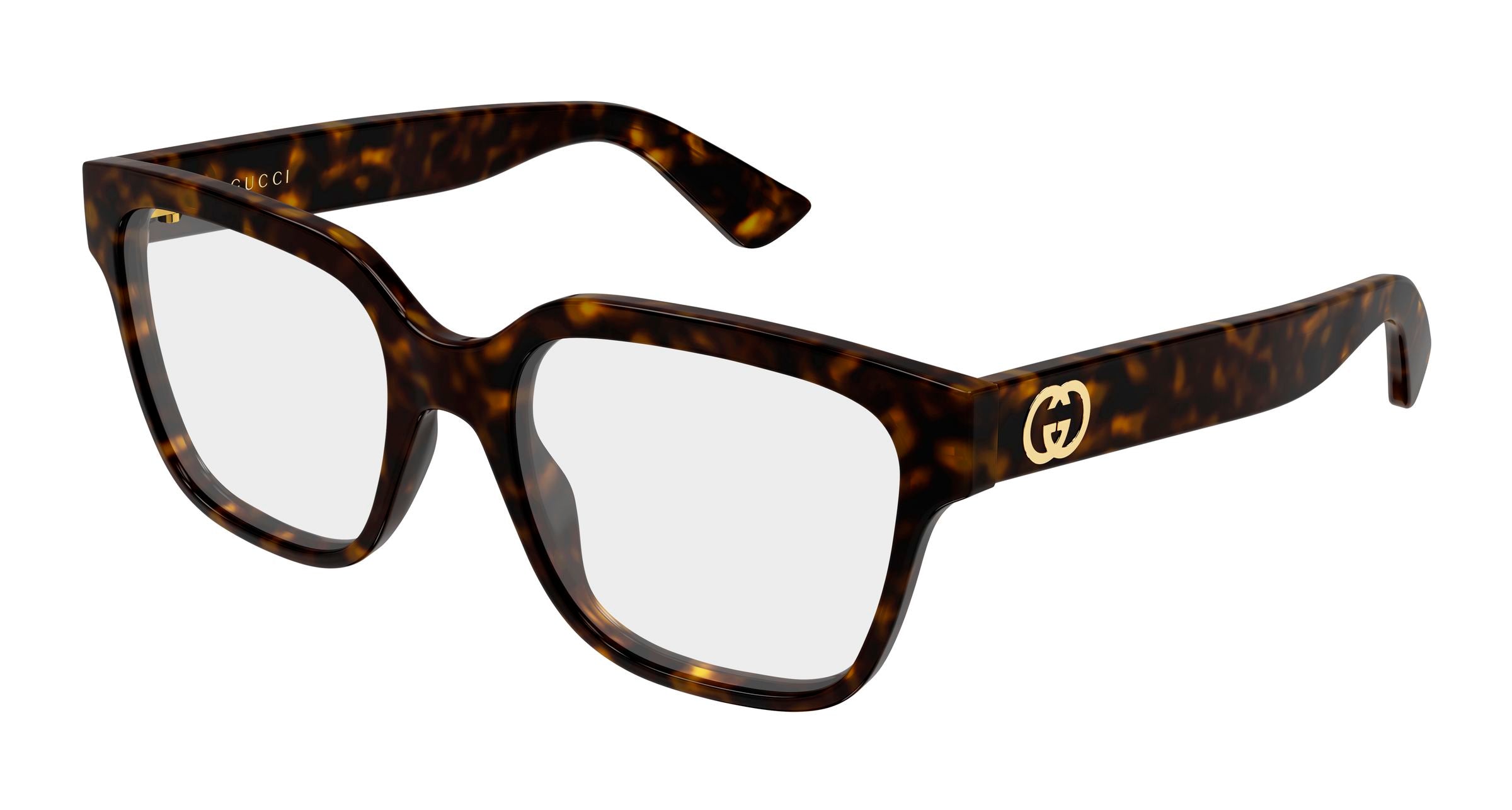 Gucci Donna Gucci GG2193O 002 Montature da vista Iniettato Havana Trasparente Squadrata Gucci Donna Gucci GG2193O 002 Montature da vista Iniettato Havana Trasparente Squadrata