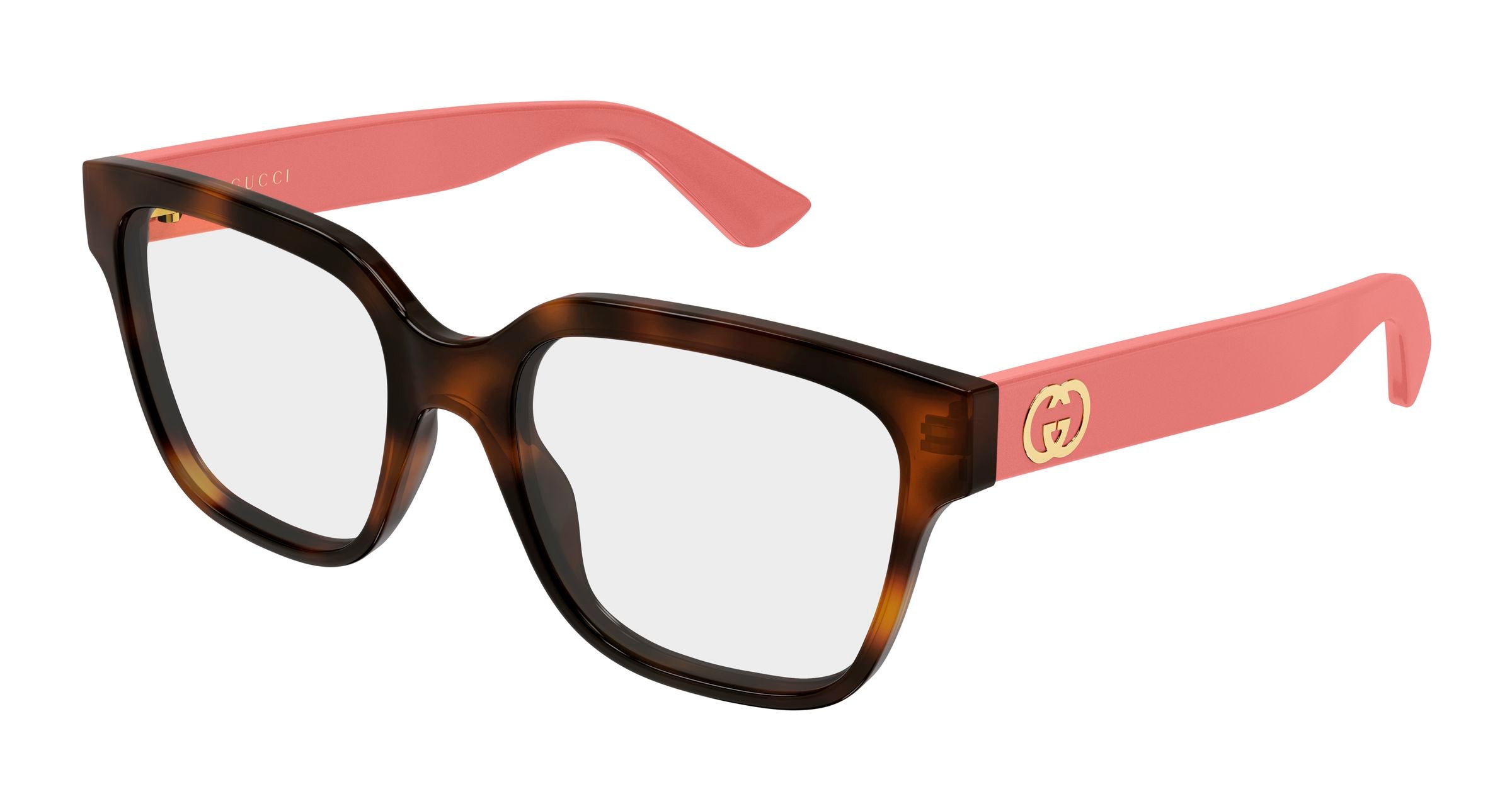 Gucci Donna Gucci GG2193O 004 Montature da vista Iniettato Havana Trasparente Squadrata Gucci Donna Gucci GG2193O 004 Montature da vista Iniettato Havana Trasparente Squadrata