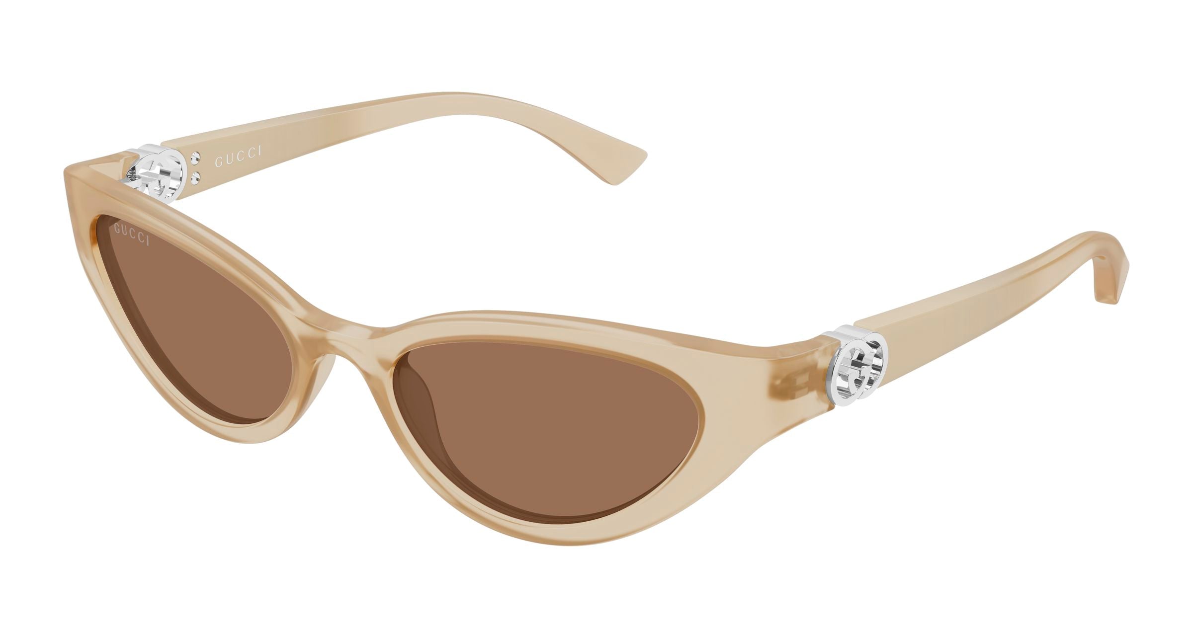 Gucci Donna Gucci GG2194S 003 Occhiali da sole Iniettato Beige Marrone Cat Eye