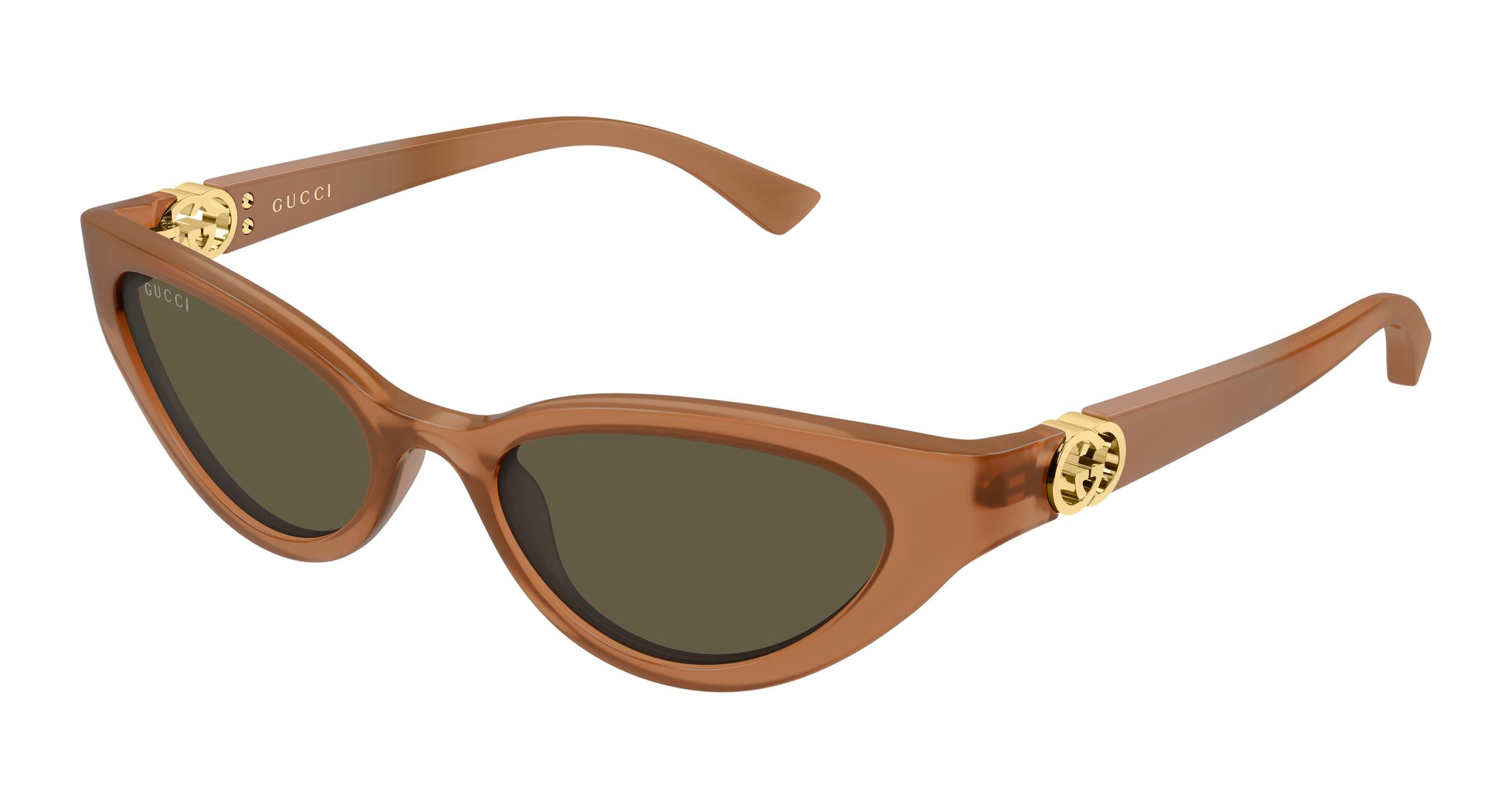 Gucci Donna Gucci GG2194S 004 Occhiali da sole Iniettato Marrone Marrone Cat Eye Gucci Donna Gucci GG2194S 004 Occhiali da sole Iniettato Marrone Marrone Cat Eye