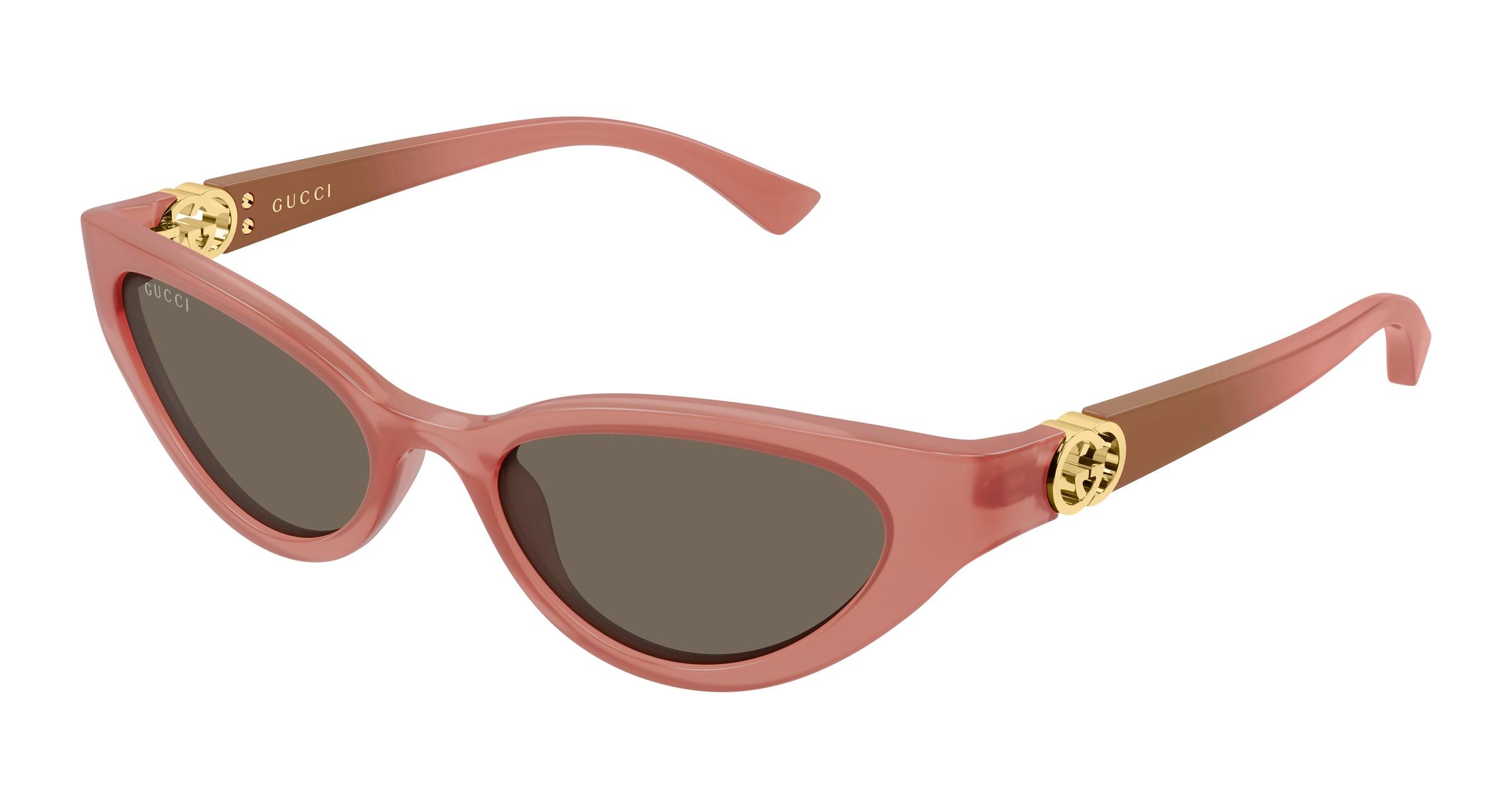 Gucci Donna Gucci GG2194S 005 Occhiali da sole Iniettato Rosa Marrone Cat Eye