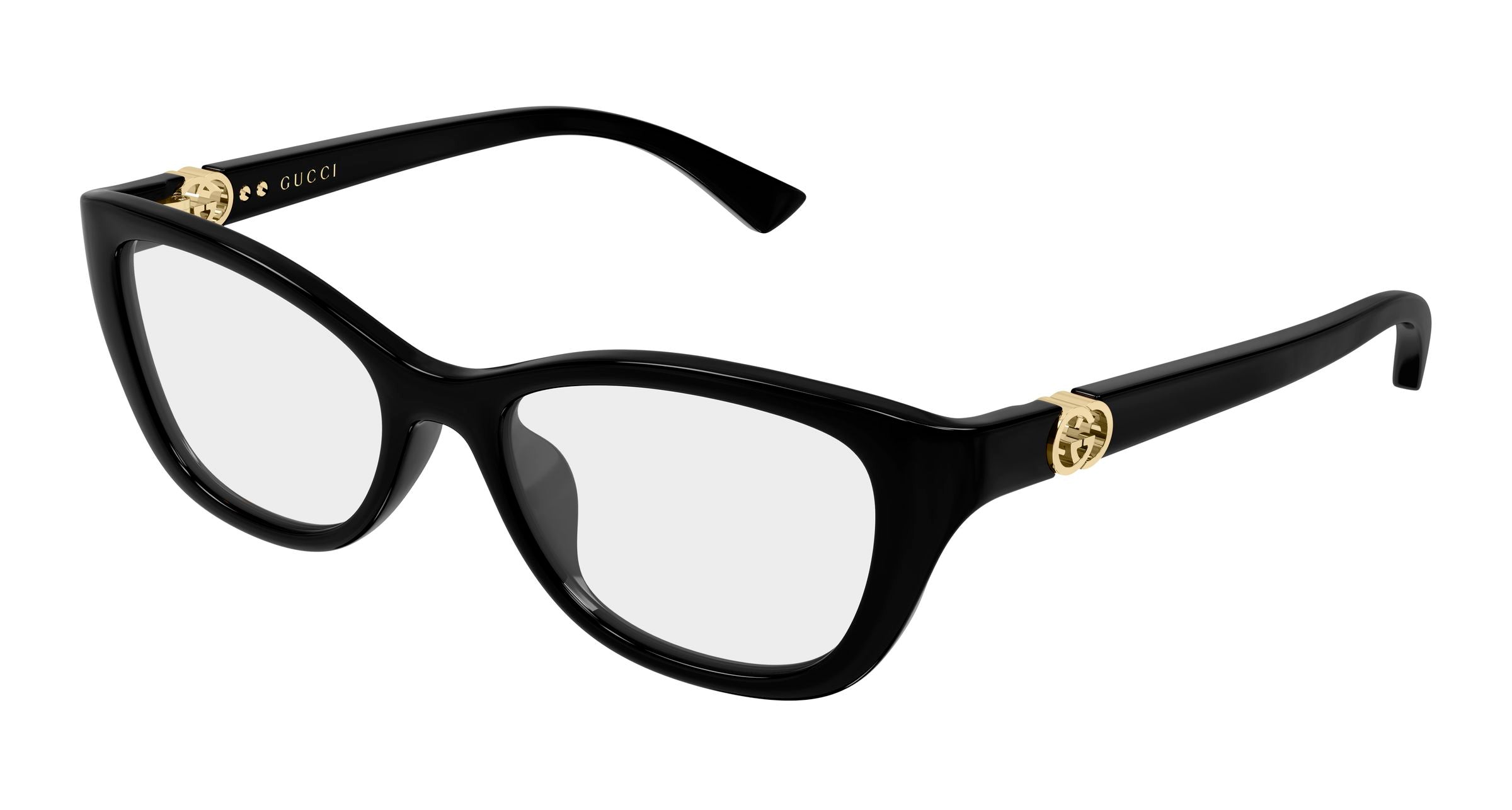 Gucci Donna Gucci GG2196OL 005 Montature da vista Iniettato Nero Trasparente Cat Eye Gucci Donna Gucci GG2196OL 005 Montature da vista Iniettato Nero Trasparente Cat Eye