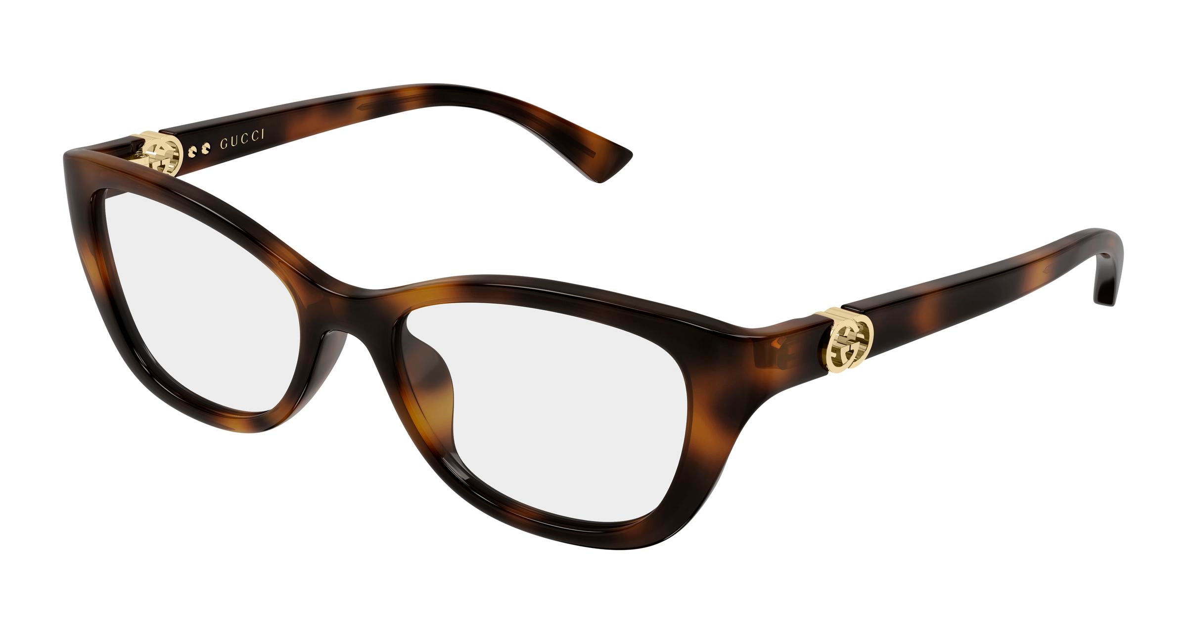 Gucci Donna Gucci GG2196OL 006 Montature da vista Iniettato Havana Trasparente Cat Eye Gucci Donna Gucci GG2196OL 006 Montature da vista Iniettato Havana Trasparente Cat Eye