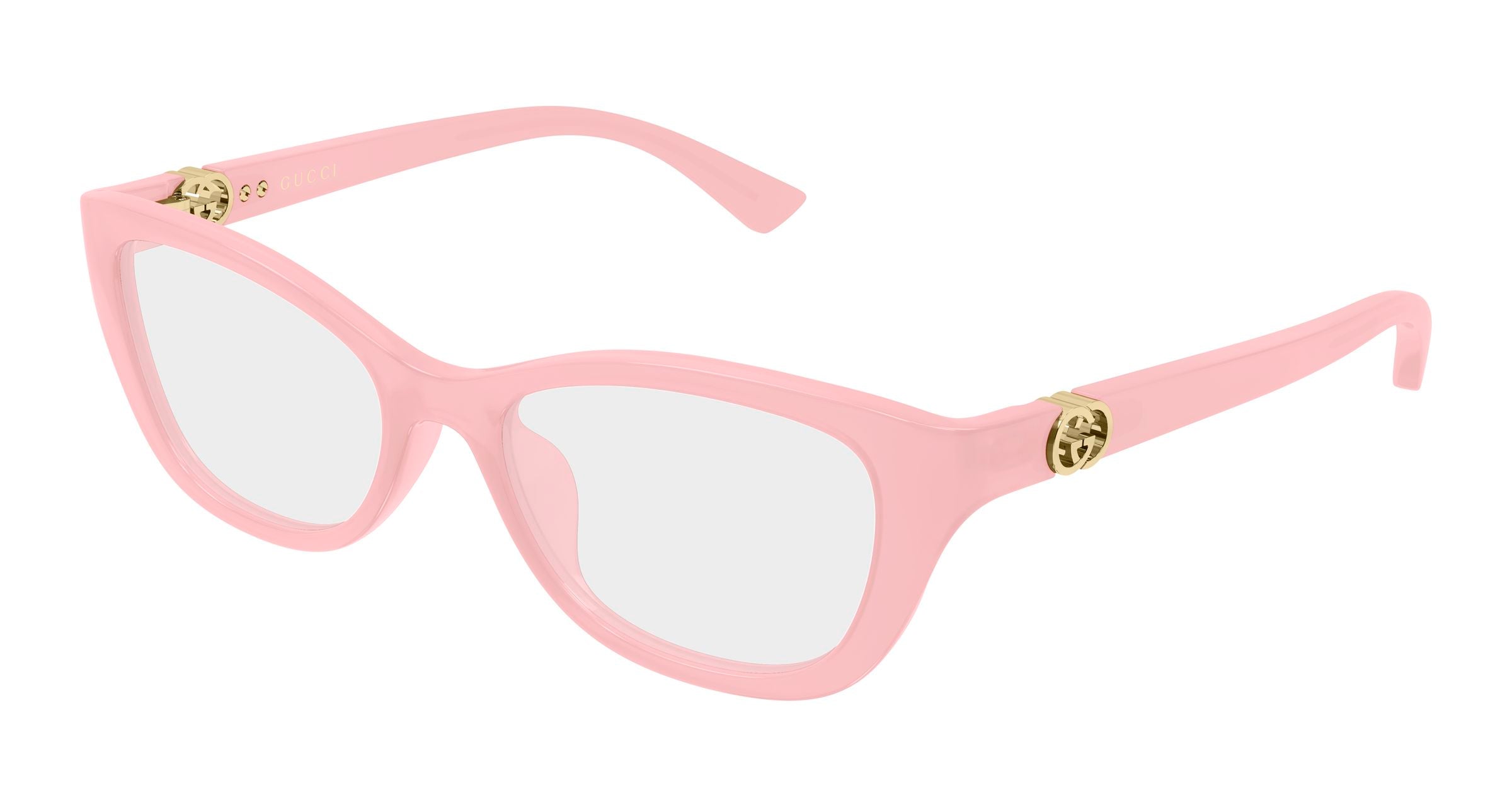 Gucci Donna Gucci GG2196OL 007 Montature da vista Iniettato Rosa Trasparente Cat Eye Gucci Donna Gucci GG2196OL 007 Montature da vista Iniettato Rosa Trasparente Cat Eye