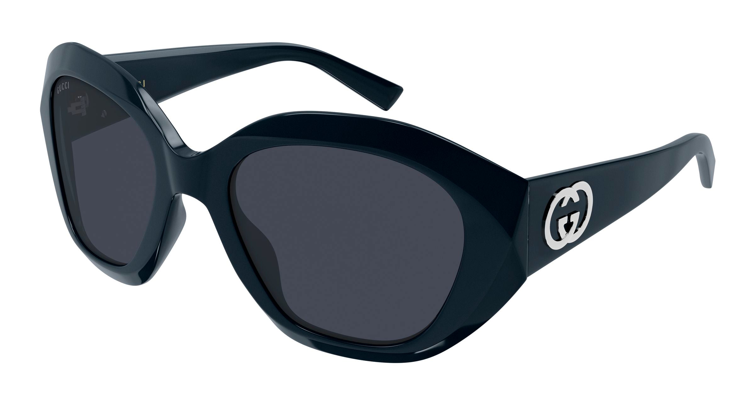 Gucci Donna Gucci GG2200S 004 Occhiali da sole Acetato Blu Blu Geometrica Gucci Donna Gucci GG2200S 004 Occhiali da sole Acetato Blu Blu Geometrica