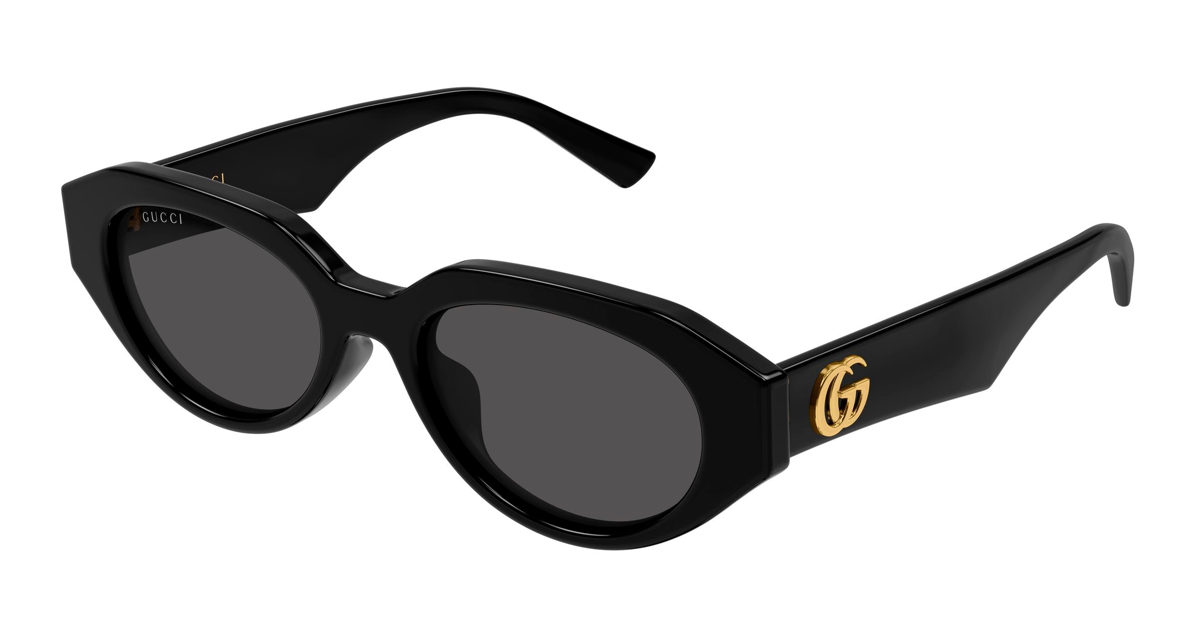 Gucci Donna Gucci GG2206SA 001 Occhiali da sole Acetato Nero Grigio Rotonda Gucci Donna Gucci GG2206SA 001 Occhiali da sole Acetato Nero Grigio Rotonda