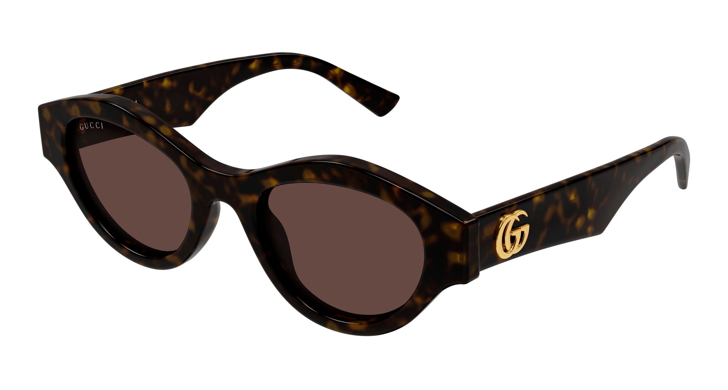 Gucci Donna Gucci GG2207S 002 Occhiali da sole Acetato Havana Marrone Cat Eye