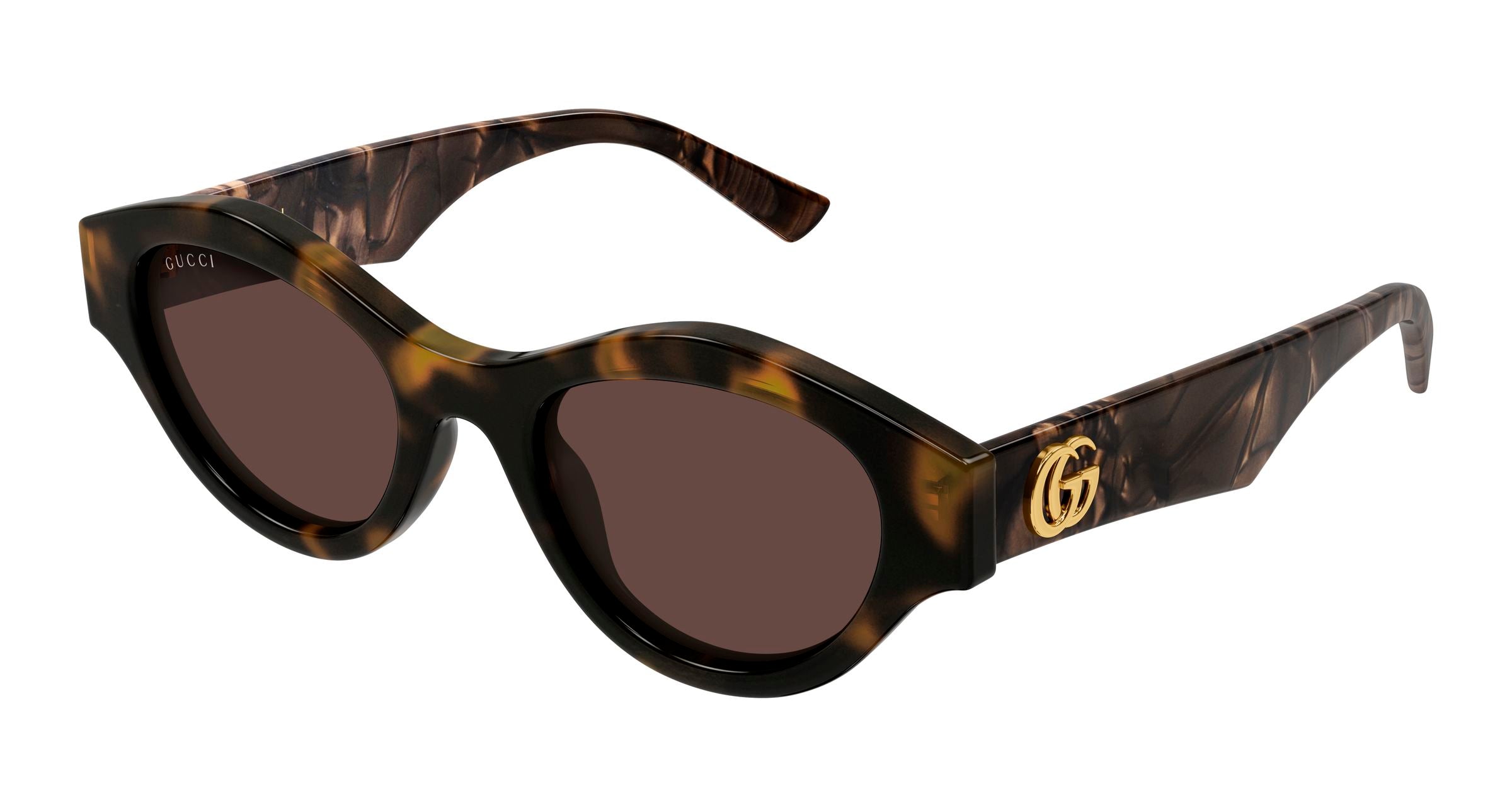 Gucci Donna Gucci GG2207S 004 Occhiali da sole Acetato Havana Marrone Cat Eye