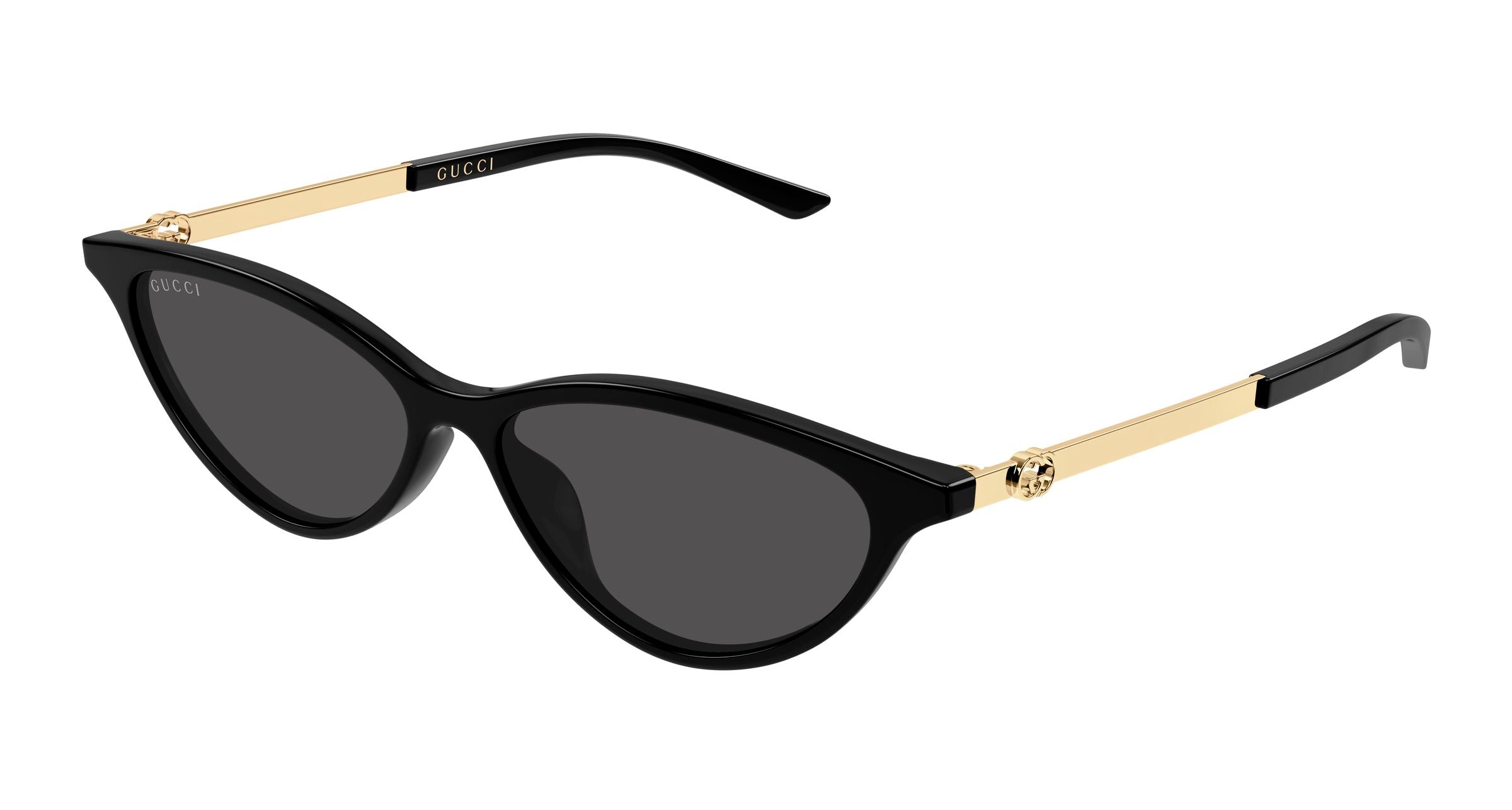 Gucci Donna Gucci GG2211S 001 Occhiali da sole Acetato Nero Grigio Cat Eye Gucci Donna Gucci GG2211S 001 Occhiali da sole Acetato Nero Grigio Cat Eye